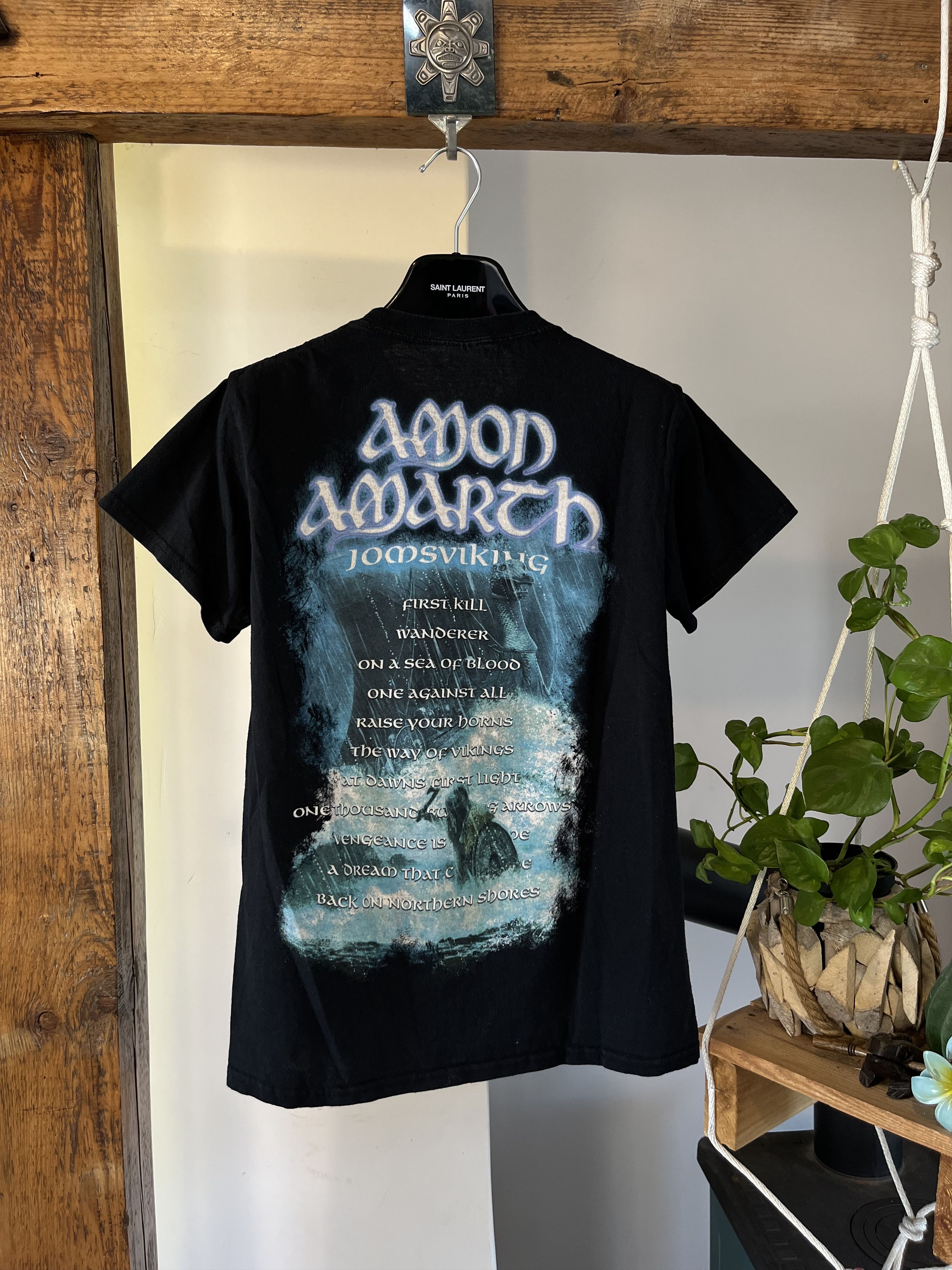 Band Tees Vintage Amon Jomsviking Album Cover Melodic Death Metal Size US S / EU 44-46 / 1 - 2 Thumbnail