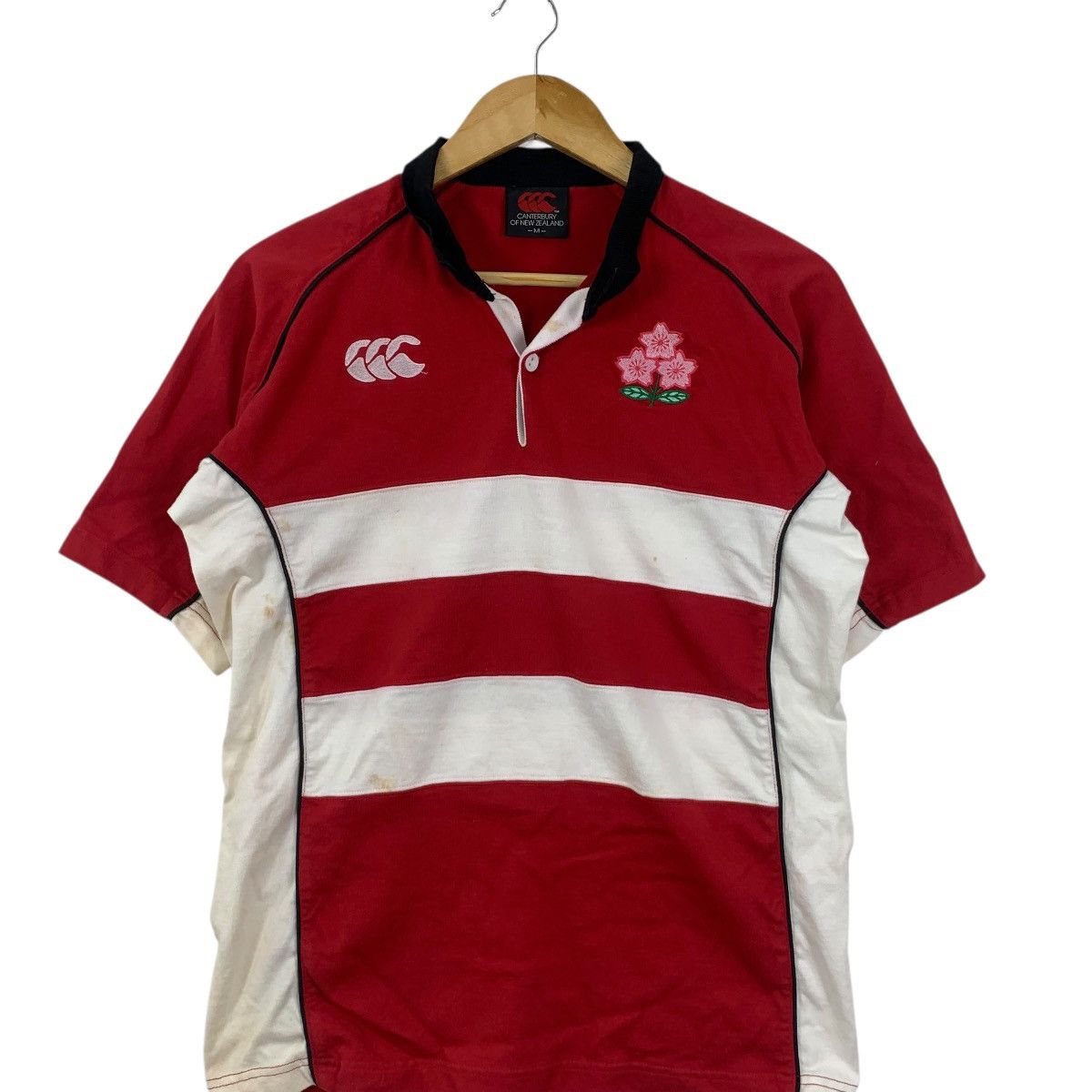 Canterbury of New Zealand Vintage CANTERBURY JAPAN RUGBY National Team Polo Tee Shirt Size US M / EU 48-50 / 2 - 4 Thumbnail