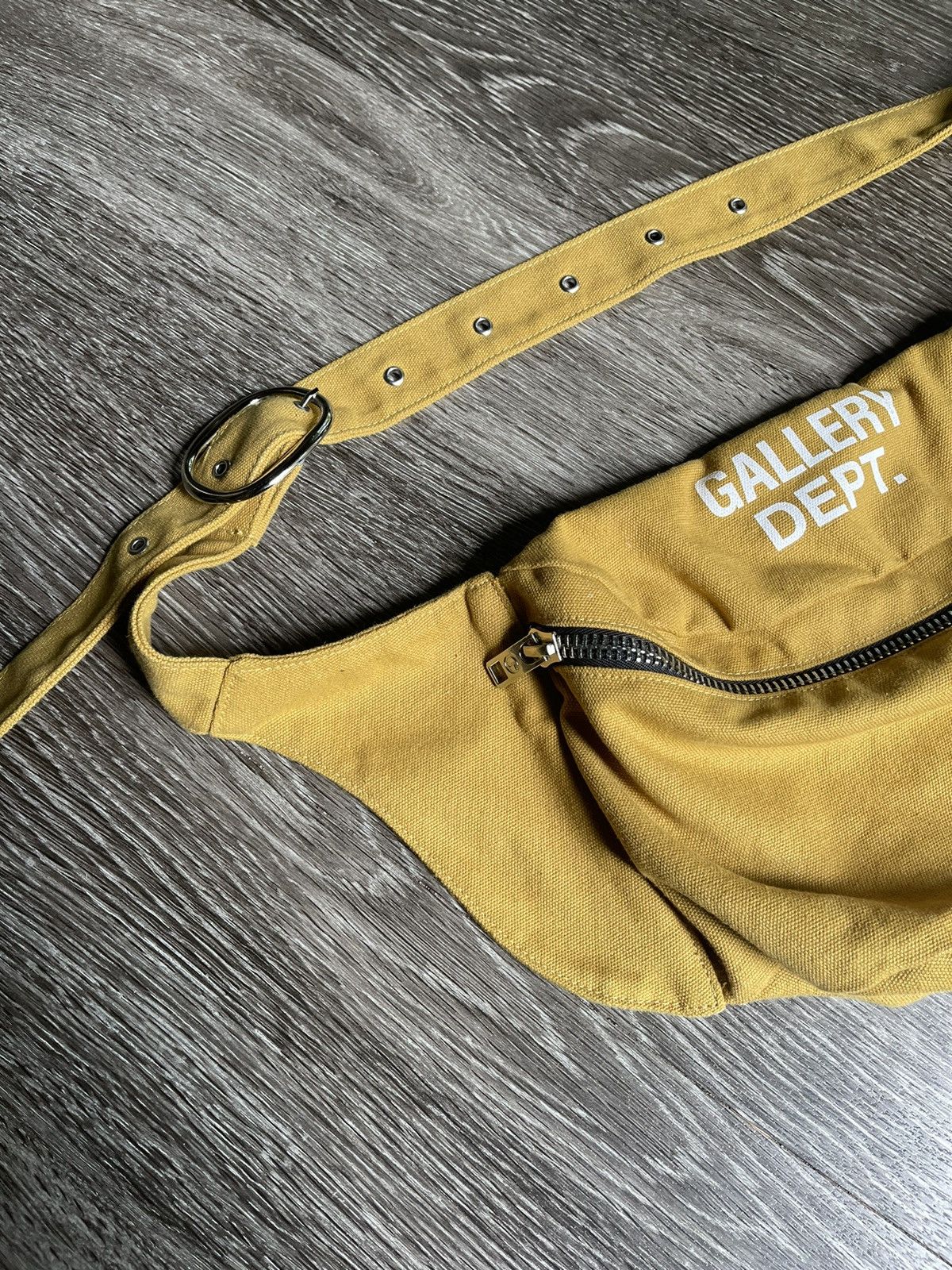 Gallery Dept. Gallery Dept. Yellow Canvas Travel Bumbag Sack Size ONE SIZE - 2 Thumbnail