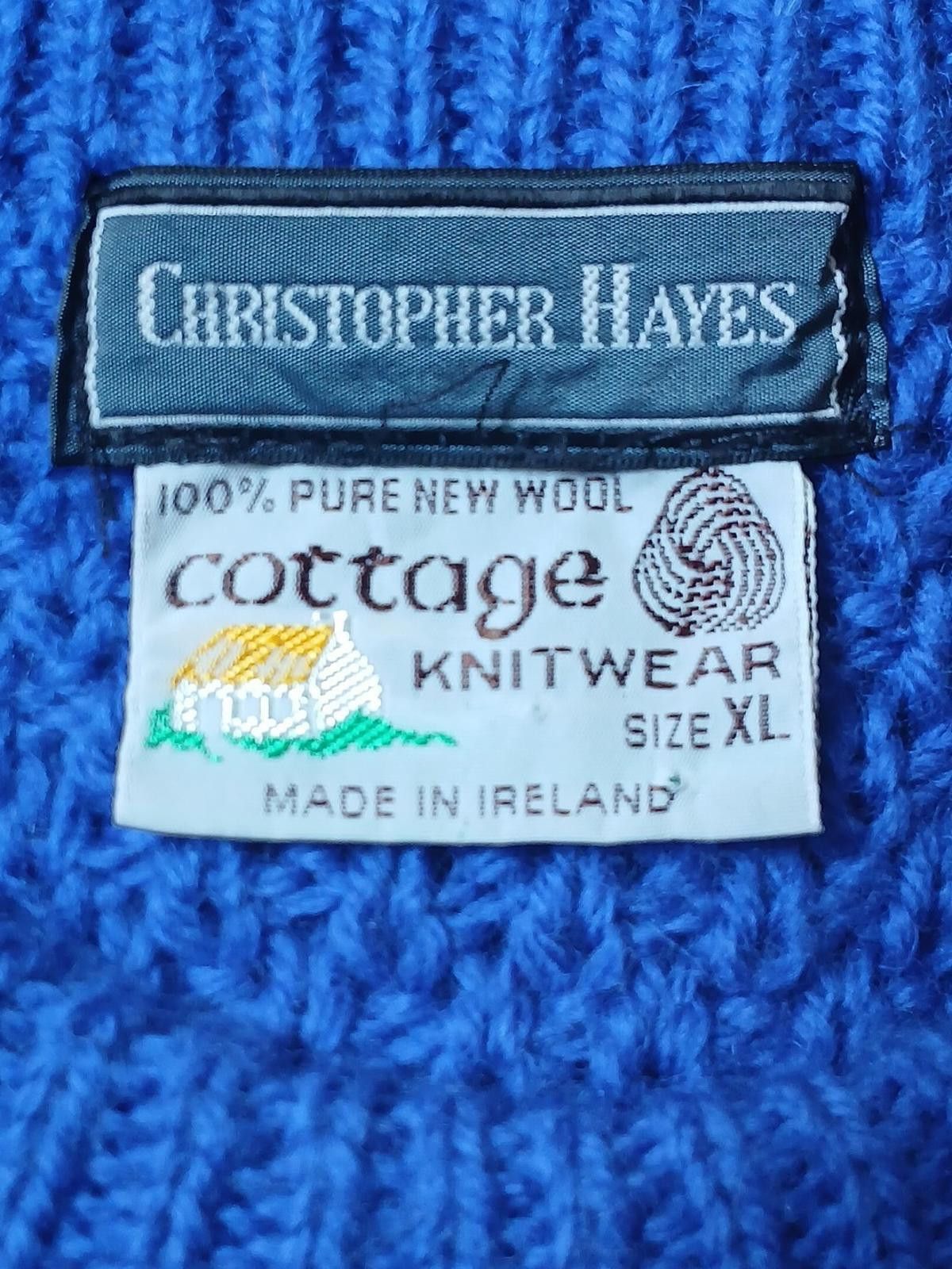 Other Christoper Hayes 100% Wool XL Cottage Knitwear Irish Sweater Size US XL / EU 56 / 4 - 3 Thumbnail
