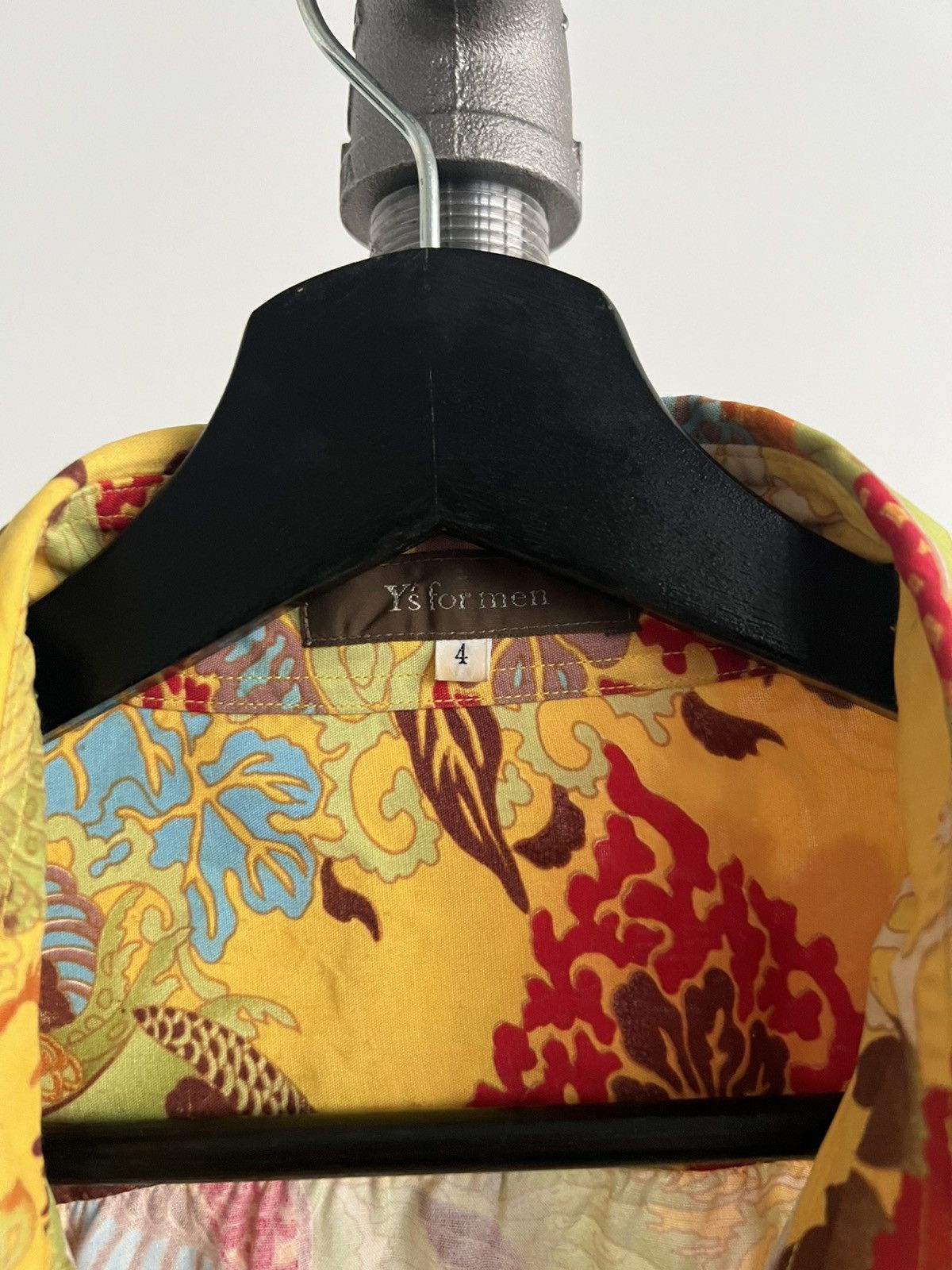 Y's for Men Yellow Floral Oversized Shirt Size US L / EU 52-54 / 3 - 4 Thumbnail
