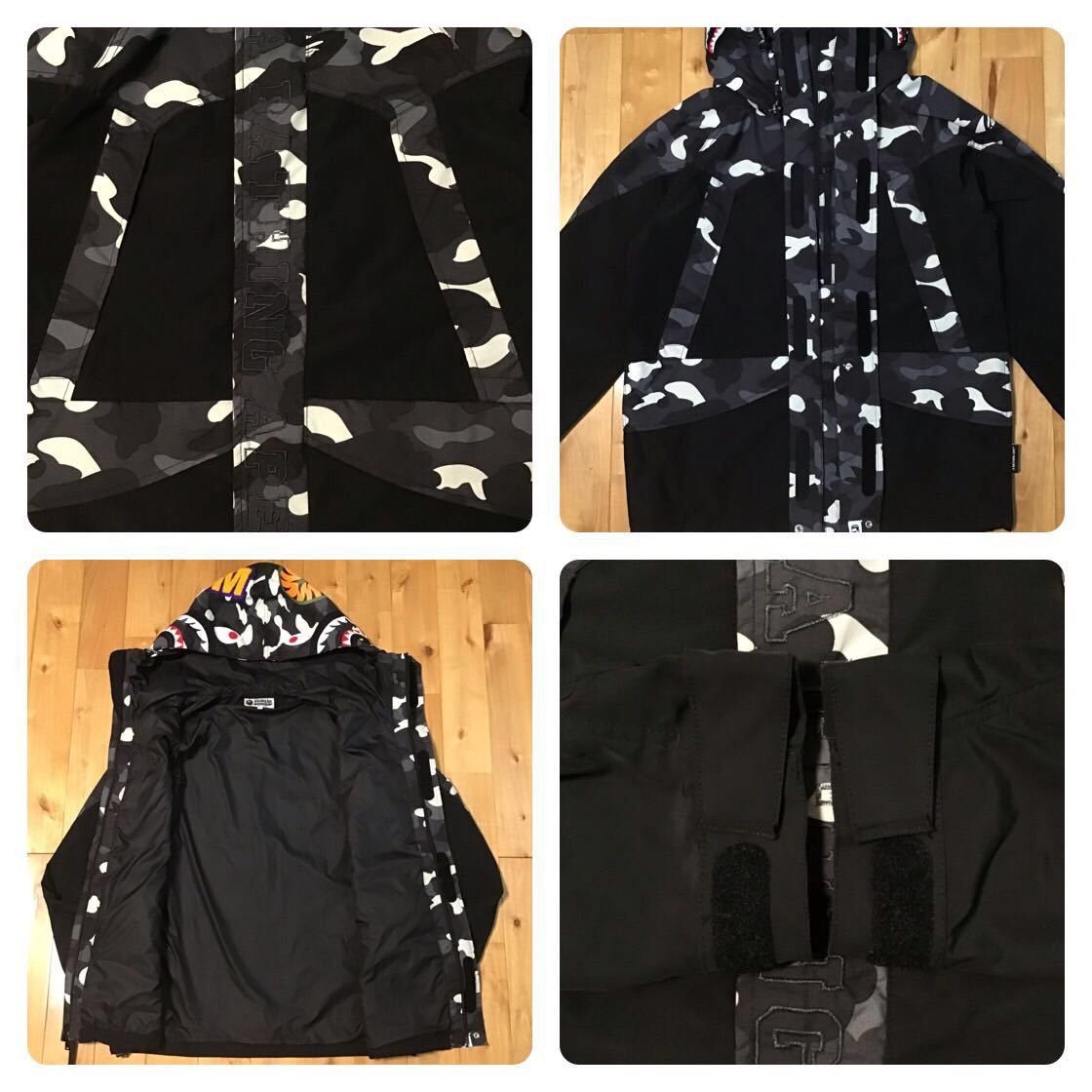 Bape 💫Glow in the Dark💫 BAPE camo shark hoodie snowboard jacket Size US M / EU 48-50 / 2 - 7 Thumbnail