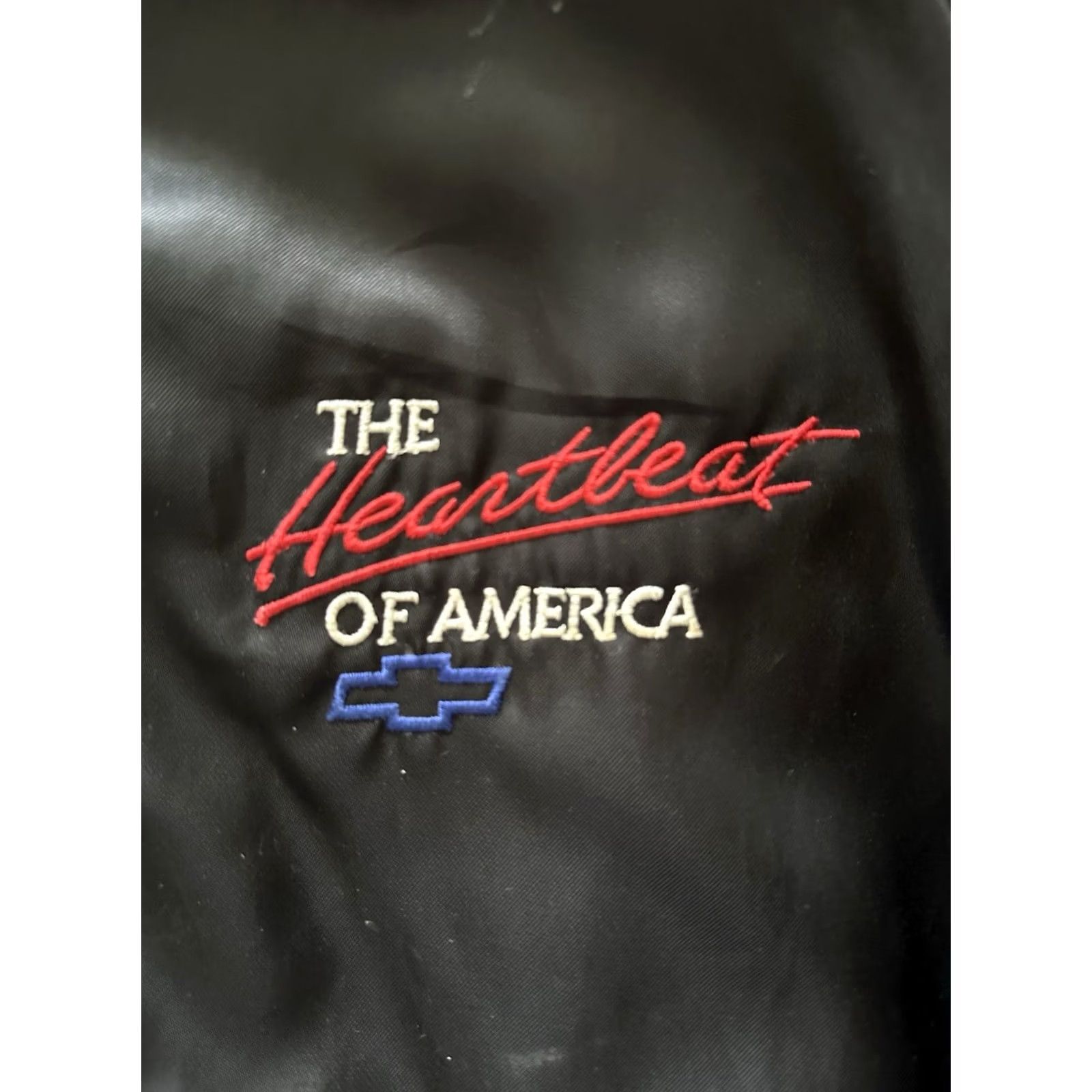 Vintage VINTAGE West Ark Jacket Bomber 80s The Heartbeat Of America Black Satin Nylon Zip Embroidered Logo Mens Medium Size US M / EU 48-50 / 2 - 4 Thumbnail