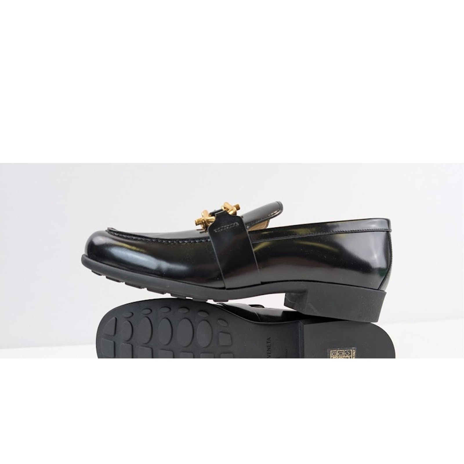 Bottega Veneta o1rshd1 Monsieur Loafer Boots in Soft Vinyl Black Size US 12 / EU 45 - 14 Thumbnail