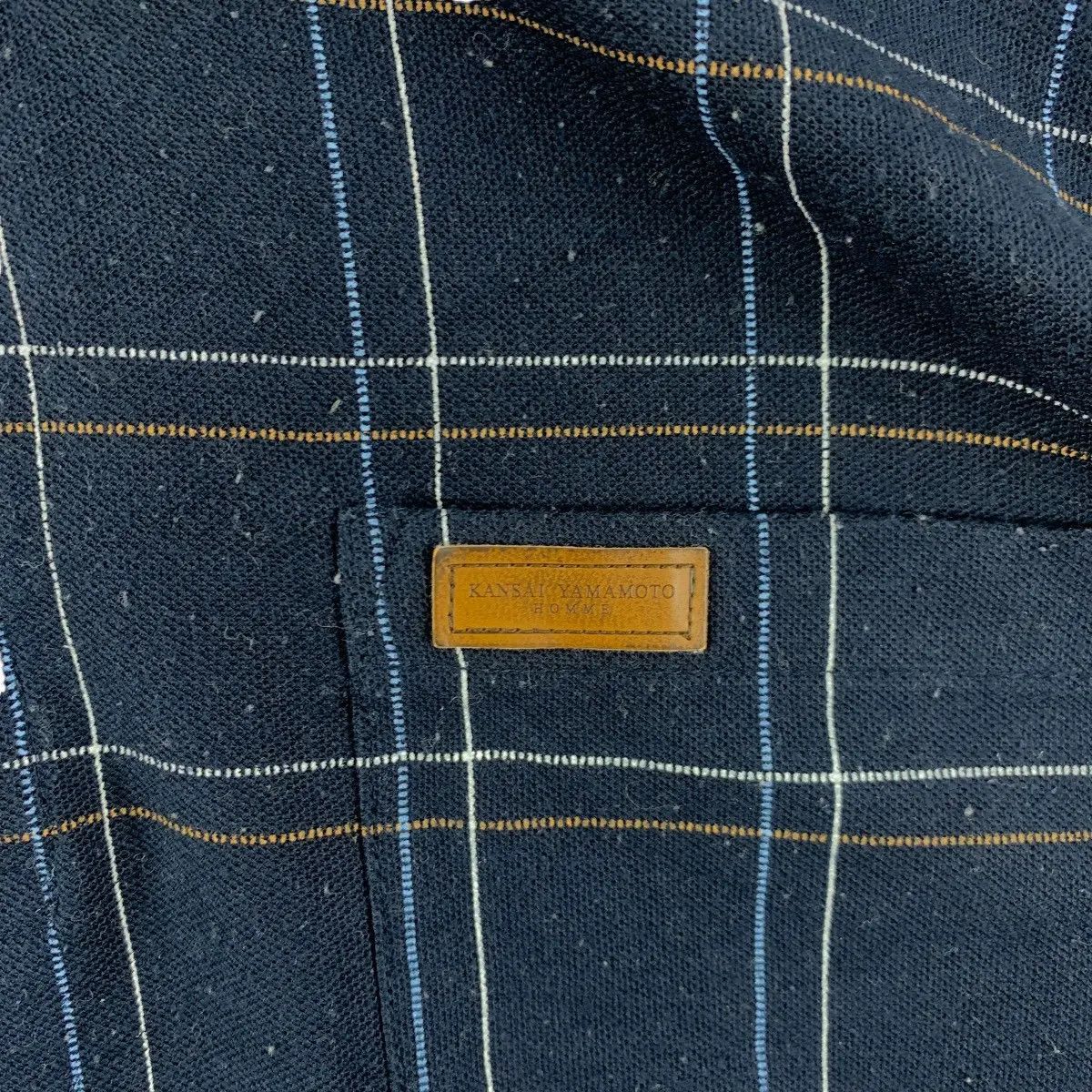 Kansai Yamamoto Vintage KANSAI YAMAMOTO HOMME Tartan Polo Tee Shirt Size US L / EU 52-54 / 3 - 4 Thumbnail