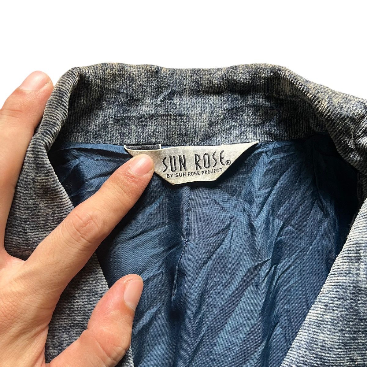 If Six Was Nine JAPANESE BRAND MUD BLUE WASH CROP TOP JACKET Size M / US 6-8 / IT 42-44 - 5 Thumbnail