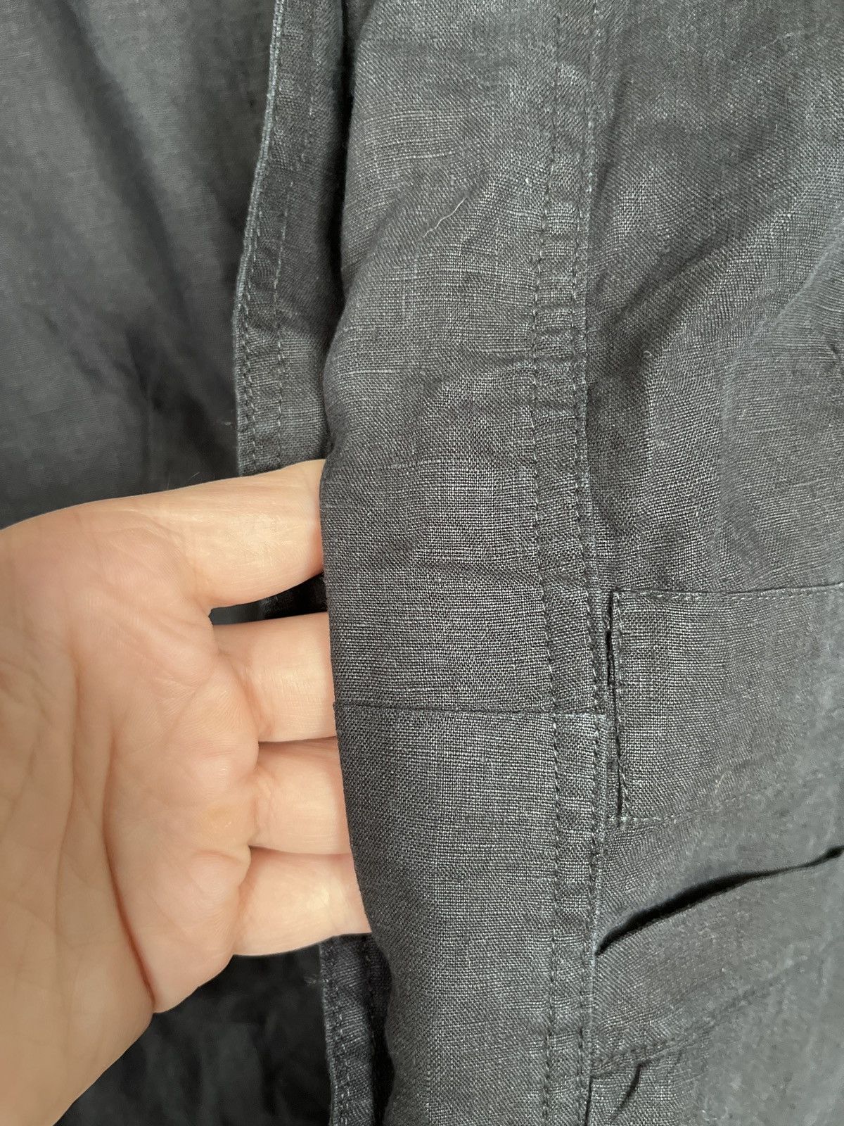 Rundholz RUNDHOLZ Black Label Linen Blazer Jacket Black Size XS / US 0-2 / IT 36-38 - 8 Thumbnail
