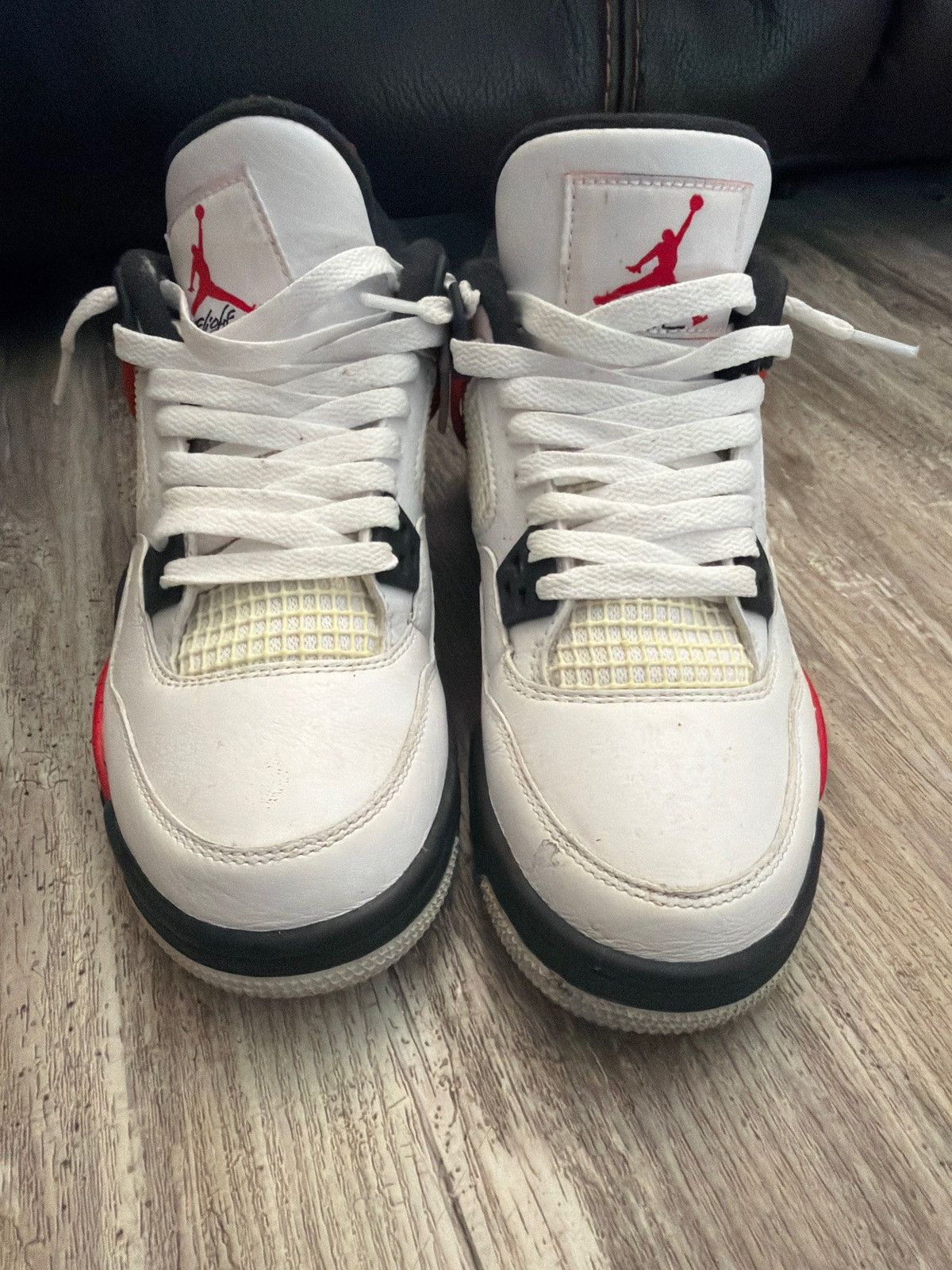 Nike Jordan 4 Red Cement Size US 5.5 / EU 38 - 1 Thumbnail