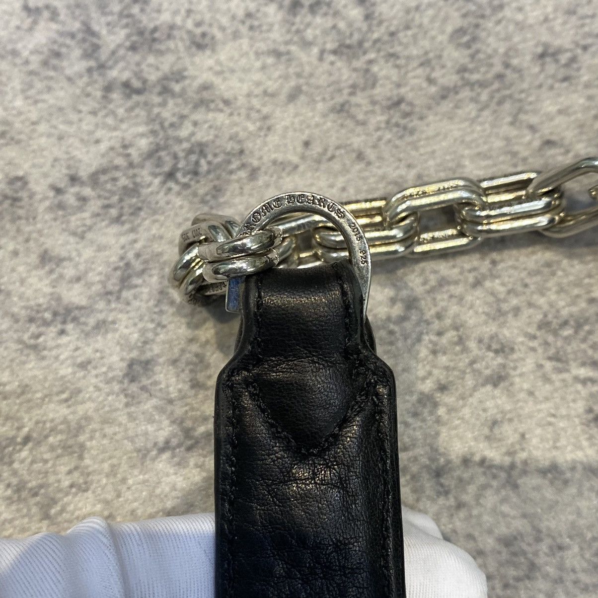 Chrome Hearts Chrome hearts PULP Cross link chain silver Medium bag black Size ONE SIZE - 18 Thumbnail