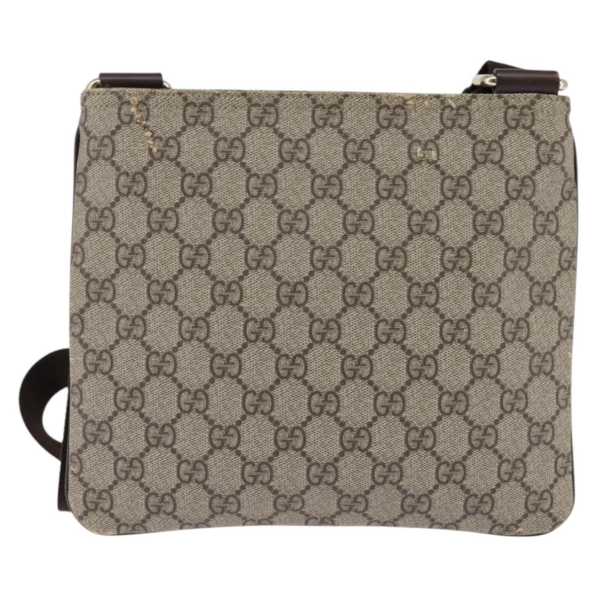 Gucci GUCCI GG Supreme Shoulder Bag Pvc Beige Gold Size ONE SIZE - 3 Thumbnail