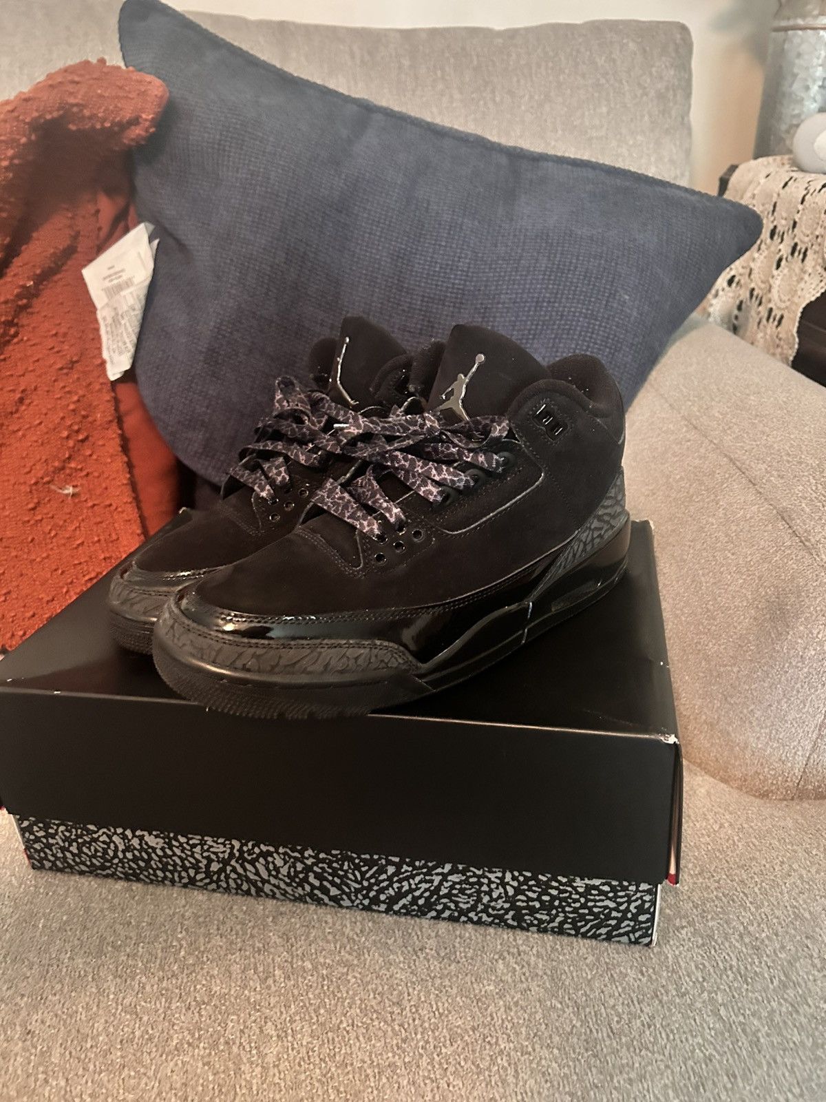 Jordan Brand Jordan 3 Black cat Size US 8.5 / EU 41-42 - 4 Thumbnail