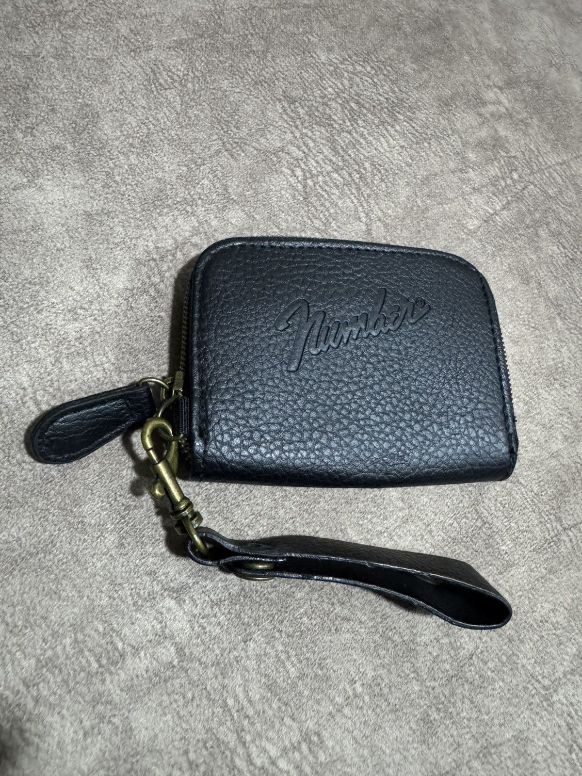 Number (N)ine Leather Logo Embossed Number (N)ine Round Zip Wallet Strap Size ONE SIZE - 2 Thumbnail