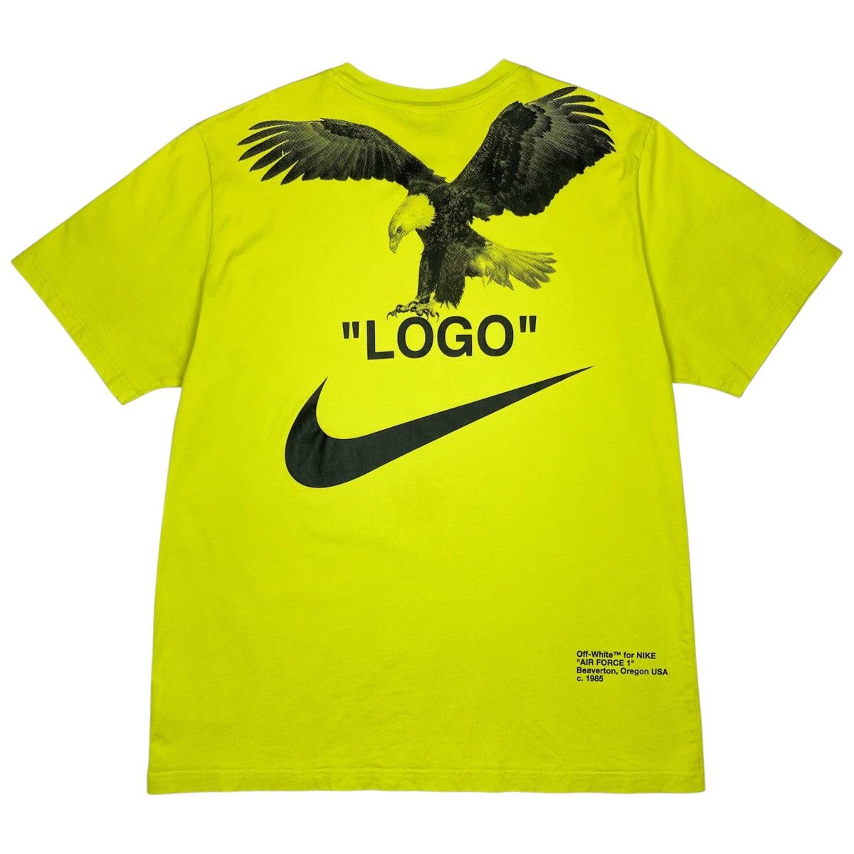 Nike × Off-White OFF-White x Nike NRG 6 Lime Green T-Shirt Size US XL / EU 56 / 4 - 4 Thumbnail