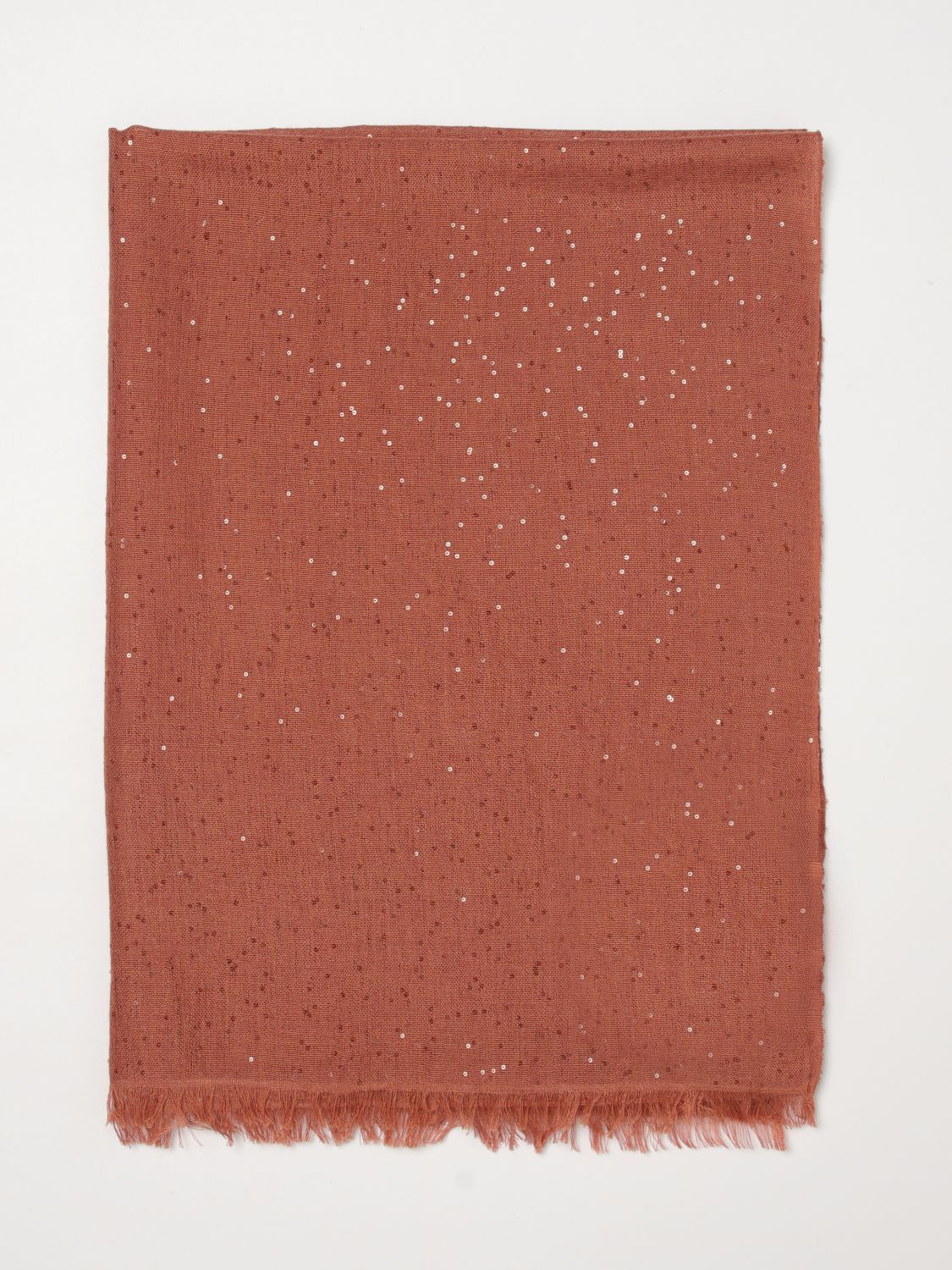 Brunello Cucinelli Brunello Cucinelli Scarf Woman Orange Size ONE SIZE - 1 Thumbnail