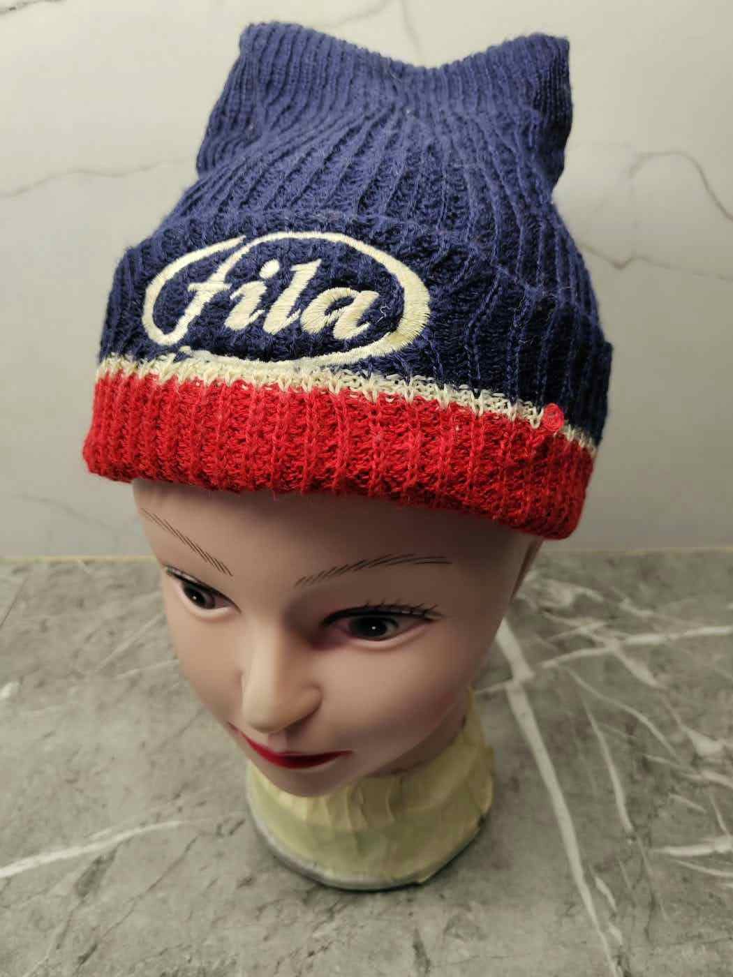 Fila × Vintage Vintage Fila Snowcap Beanie (Made In Japan) Size ONE SIZE - 1 Thumbnail