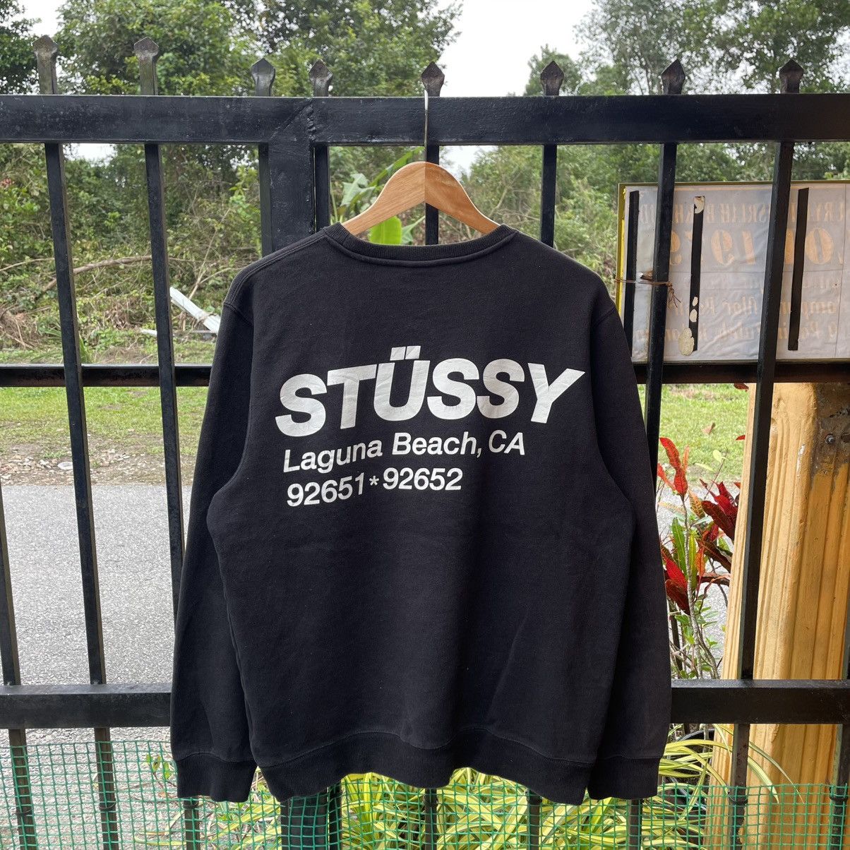 🔥Stussy Laguna Beach Big Spellout Crewneck Sweatshirts