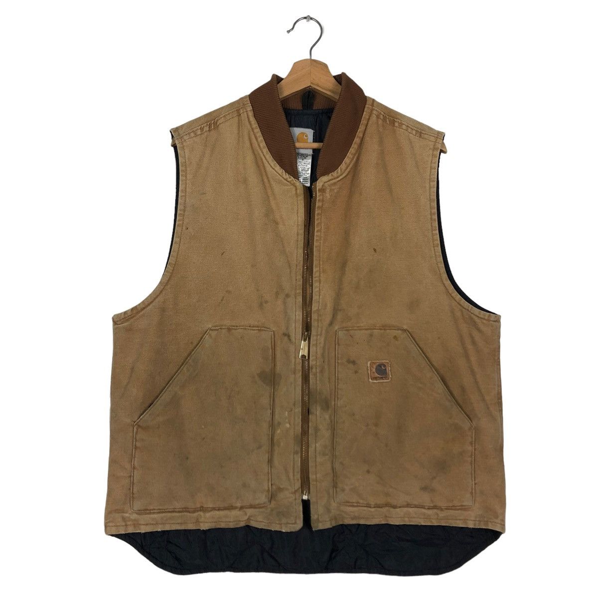 Carhartt 🔥VINTAGE CARHARTT RUSTY WORN TANK TOP WORKER USA Size US L / EU 52-54 / 3 - 1 Thumbnail