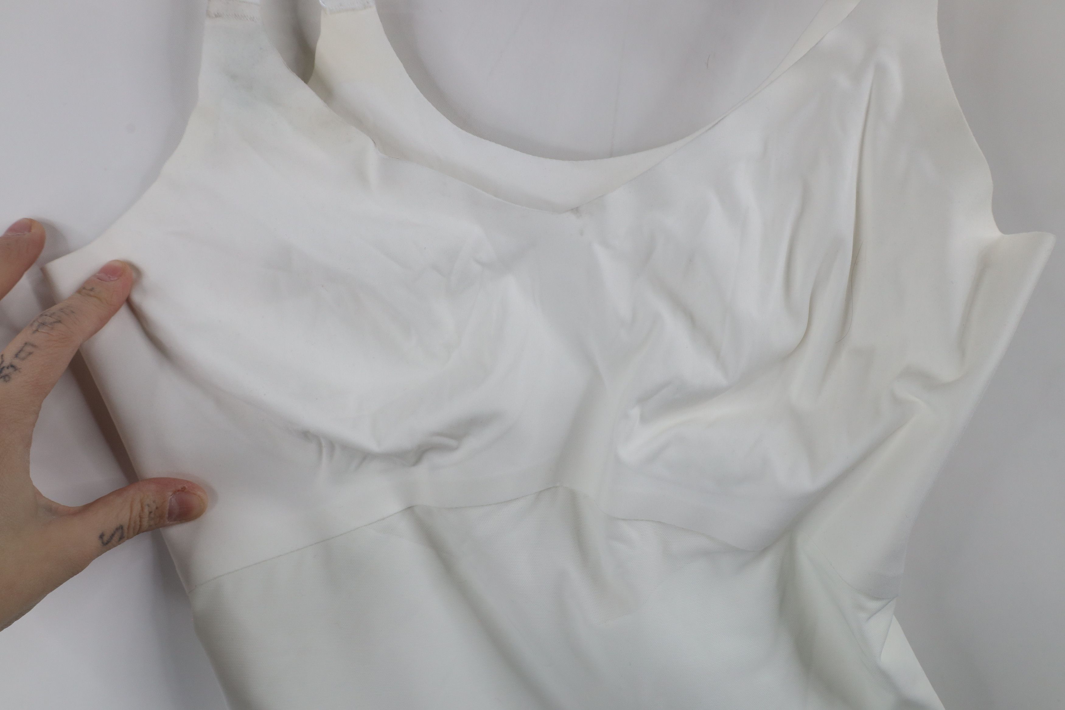 Vintage New with Defects Honeylove LiftWear Tank Top Shirt White Size L / US 10 / IT 46 - 7 Thumbnail