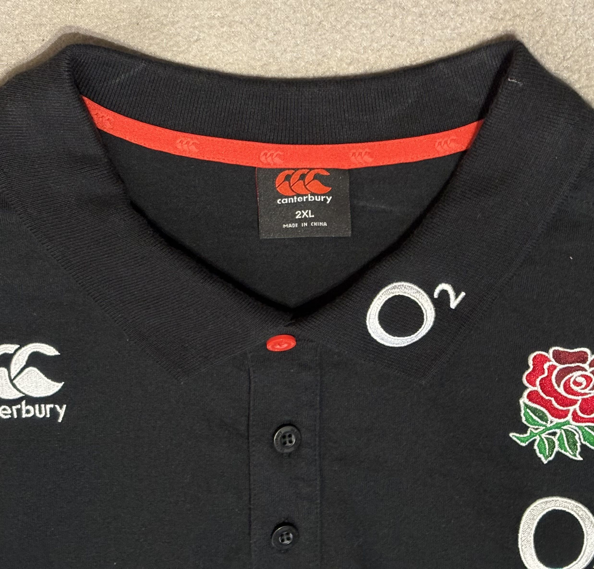 Canterbury of New Zealand England Rugby Canterbury o2 Polo size 2XL fit XL Size US XL / EU 56 / 4 - 11 Thumbnail