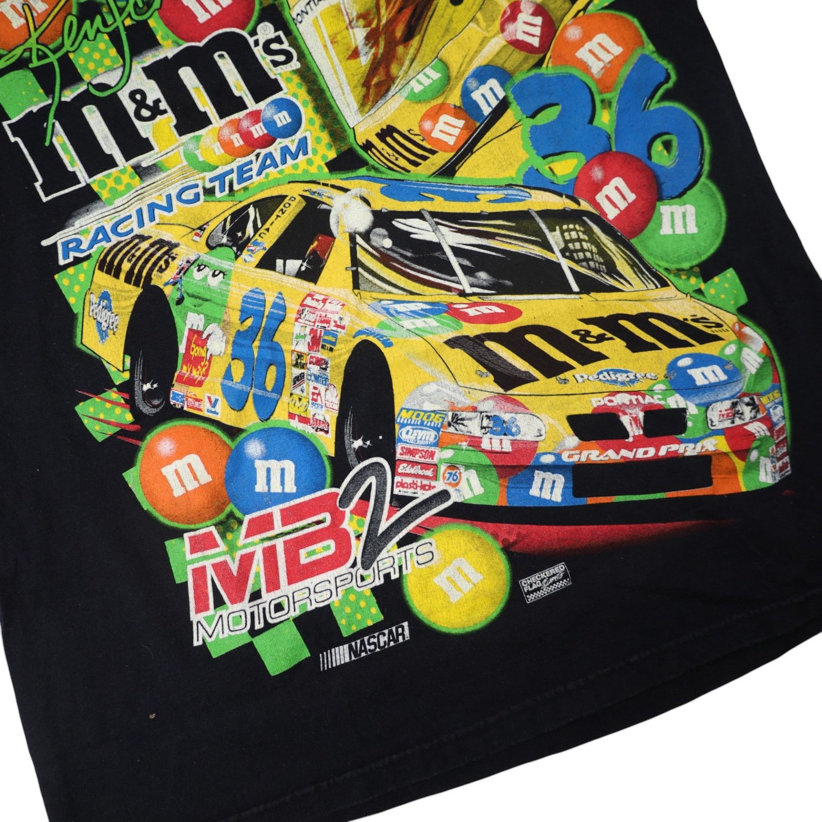 NASCAR × Vintage Vintage Y2k M&Ms Racing Team Front/back Graphic T Shirt Size US M / EU 48-50 / 2 - 3 Thumbnail