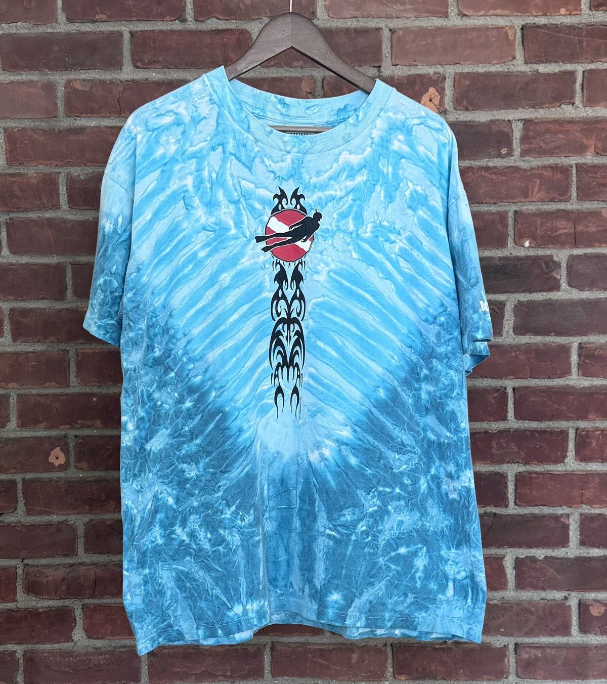 Vintage Vintage 90s Scuba Diving Bonaire Grateful Dead Style Tee Size US XL / EU 56 / 4 - 1 Thumbnail