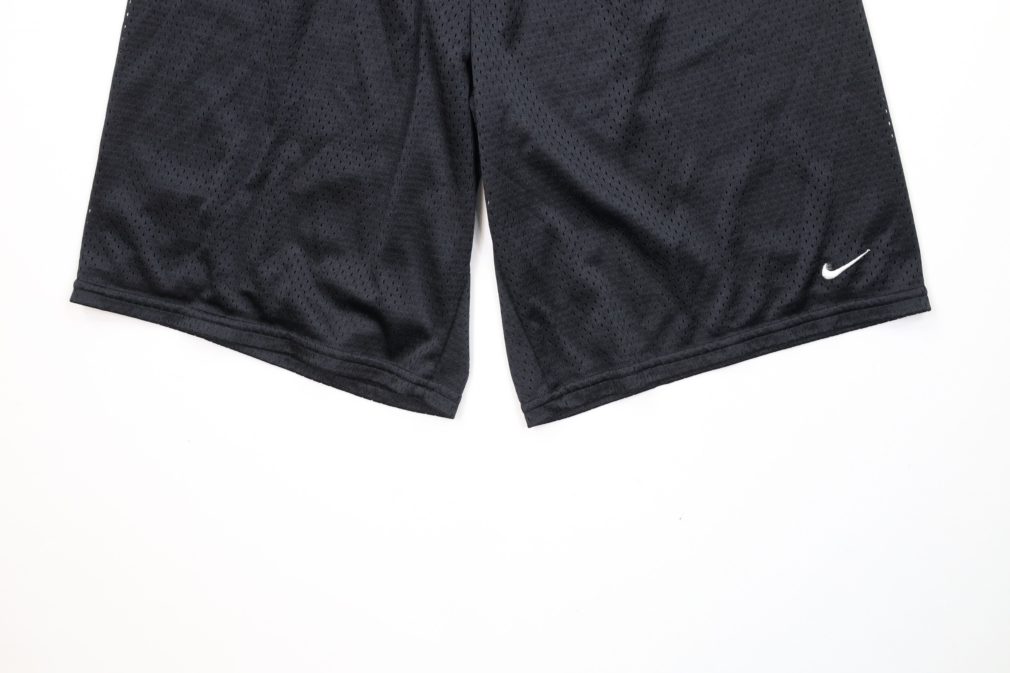 Nike × Vintage Vintage 90s Y2K Nike Scott Mini Swoosh Mesh Shorts Black Size US 30 / EU 46 - 4 Thumbnail