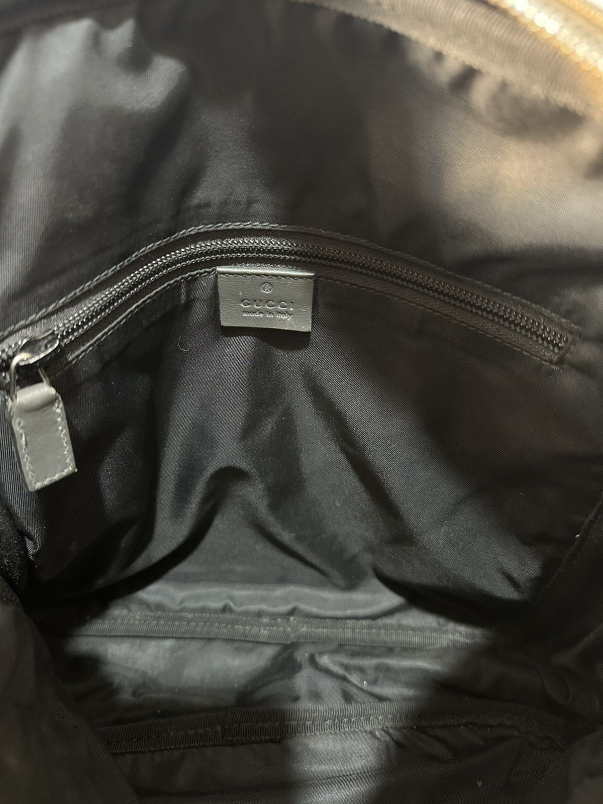 Gucci Gucci Silver Metallic GG Imprime Coated Canvas Messenger Bag Size ONE SIZE - 6 Thumbnail
