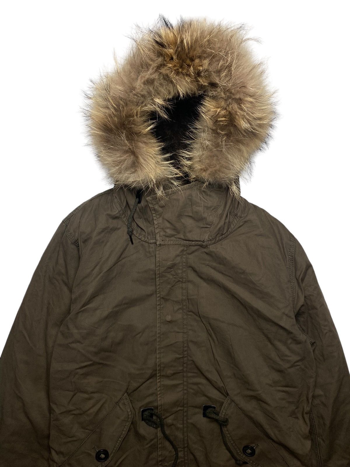 If Six Was Nine 2000s Back Number - Fur Hoodie Jacket Size US L / EU 52-54 / 3 - 4 Thumbnail