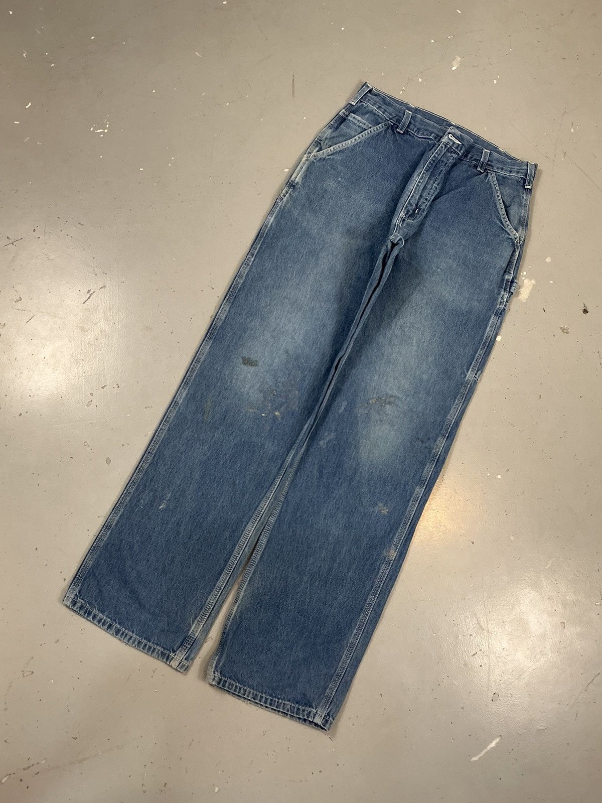 Carhartt × Vintage Vintage Carhartt B13 DST carpenter denim Size US 33 - 3 Thumbnail