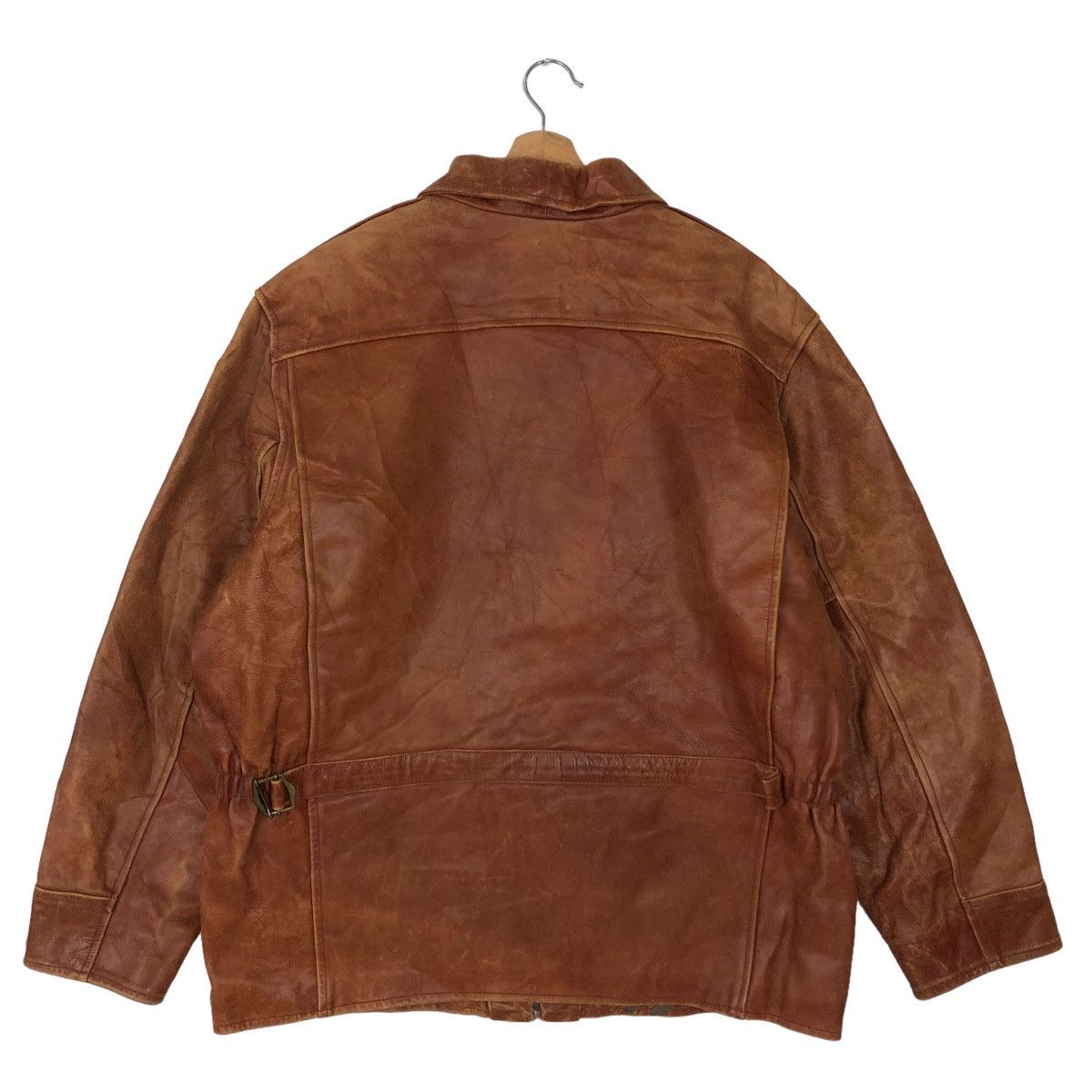 Japanese Brand VINTAGE BOMBER GENUINE LEATHER JACKET TARGATO ITALIA JAPAN Size US M / EU 48-50 / 2 - 7 Thumbnail