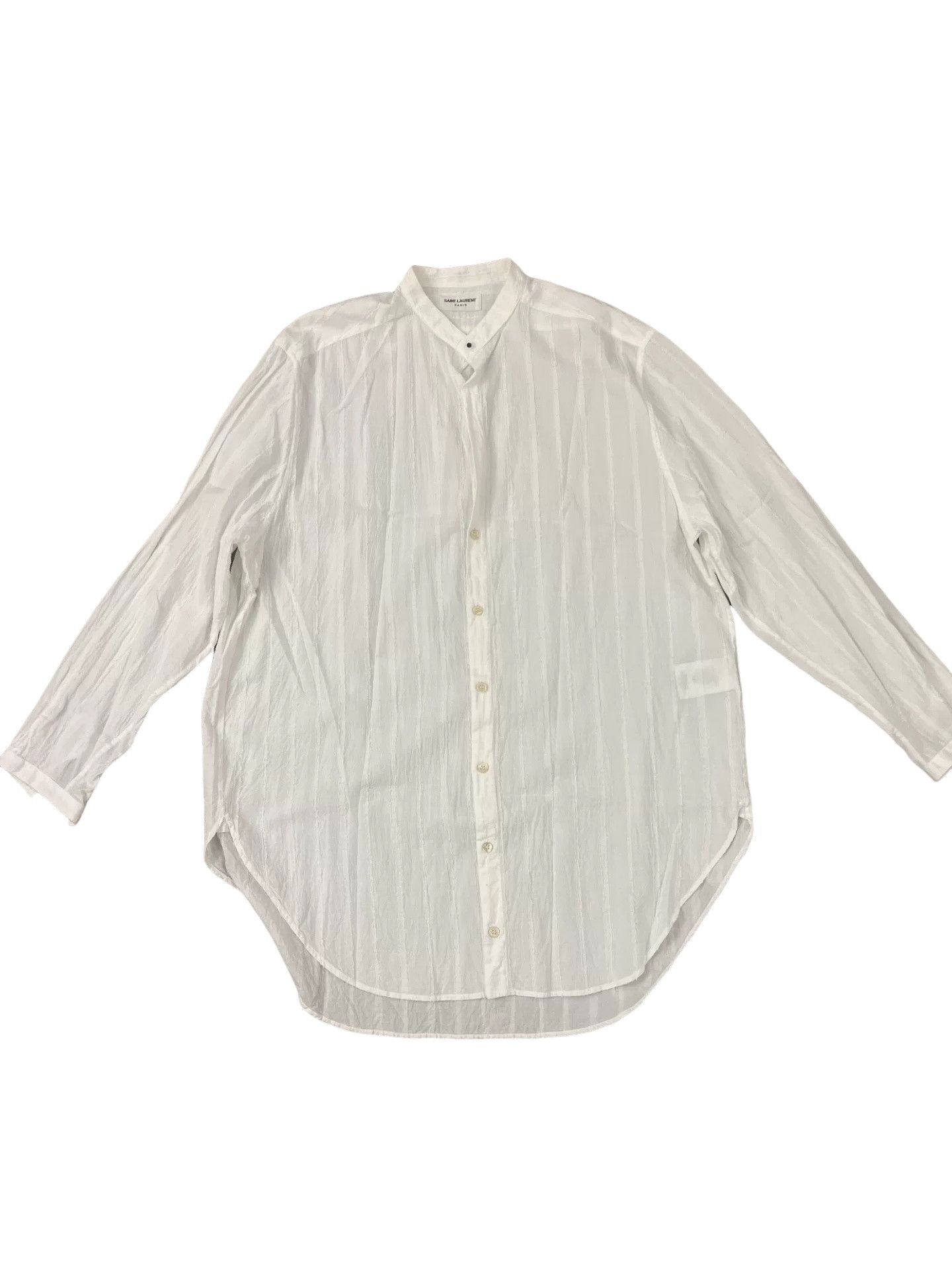 Saint Laurent Paris Saint Laurent Textured Button Up Shirt Size 40 Size M / US 6-8 / IT 42-44 - 1 Thumbnail