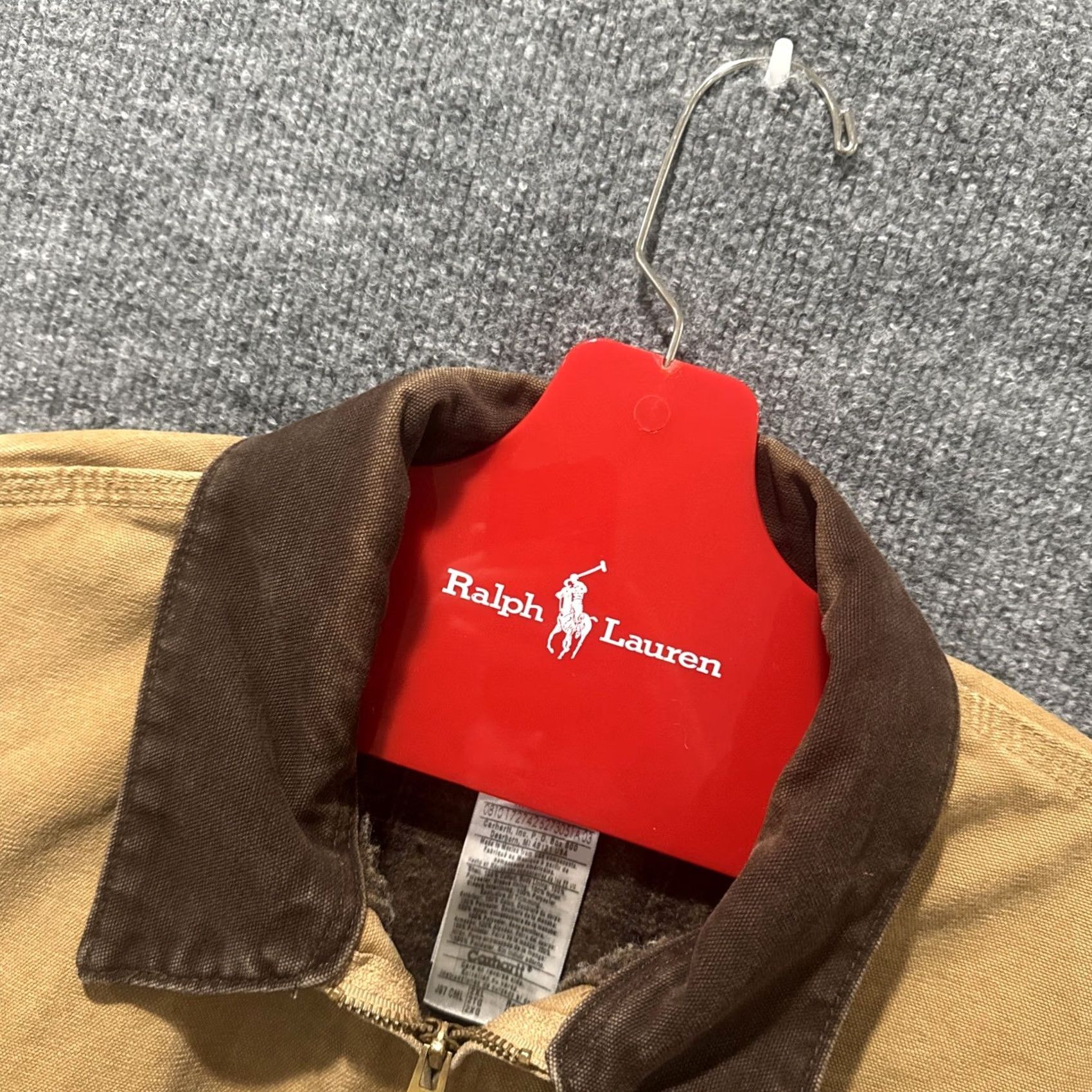Carhartt VINTAGE Carhartt Detroit Jacket Blanket Lined Men’s 2XL J97 CML Camel Brown Bomber Jacket Mens Size US XXL / EU 58 / 5 - 5 Thumbnail
