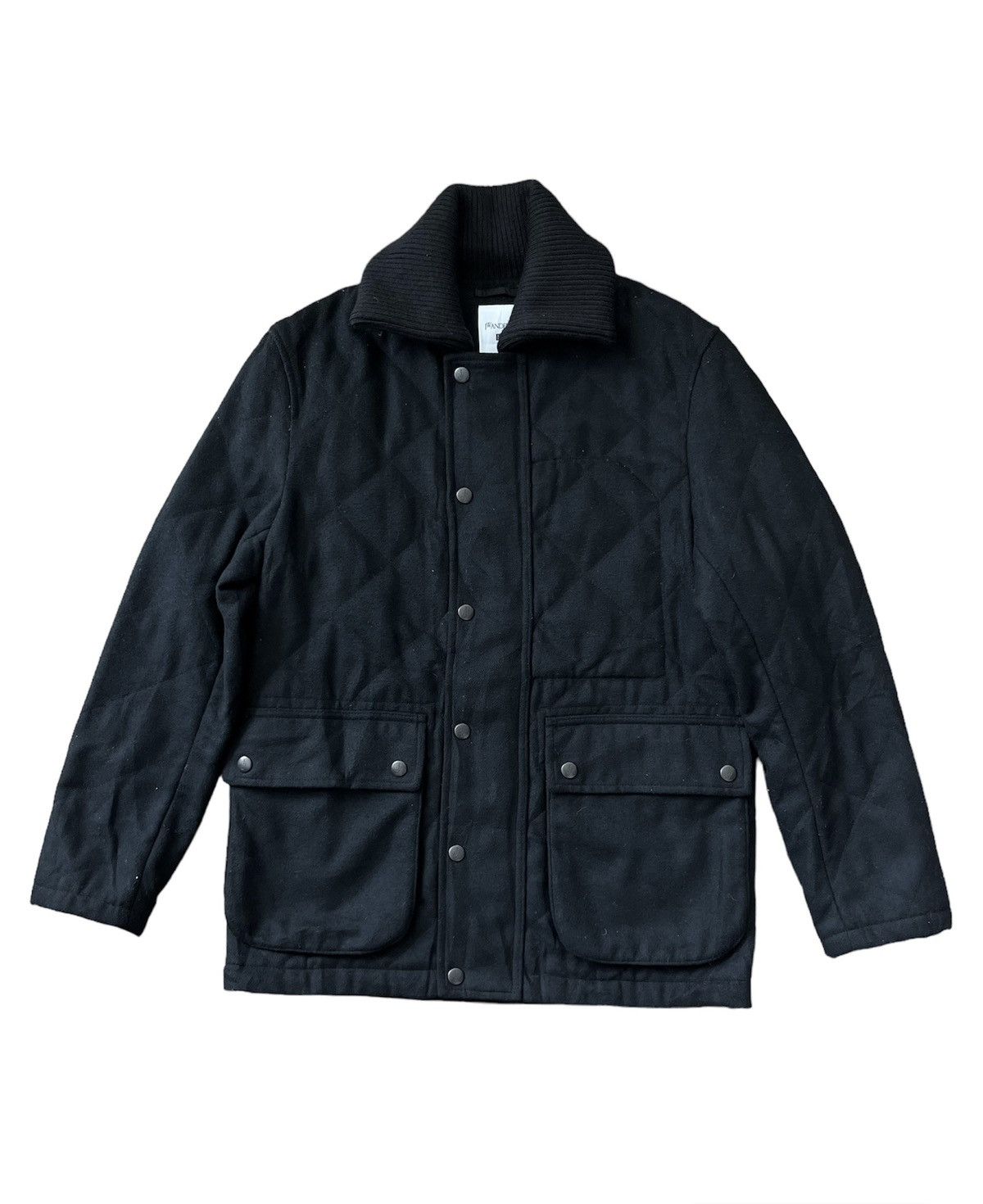 image of J W Anderson x Uniqlo J.w Anderson X Uniqlo Quilted Wool Jacket in Black, Men's (Size Small)