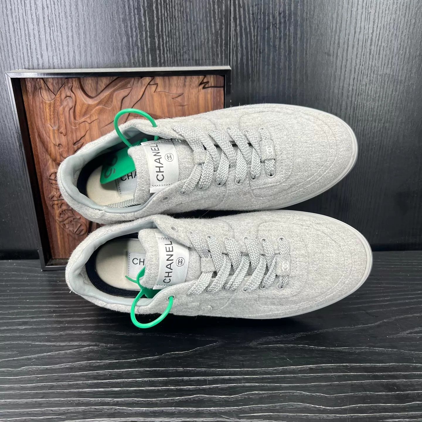 Chanel Chanel 24b Wool Gray 38.5 Size US 8 / IT 38 - 5 Thumbnail