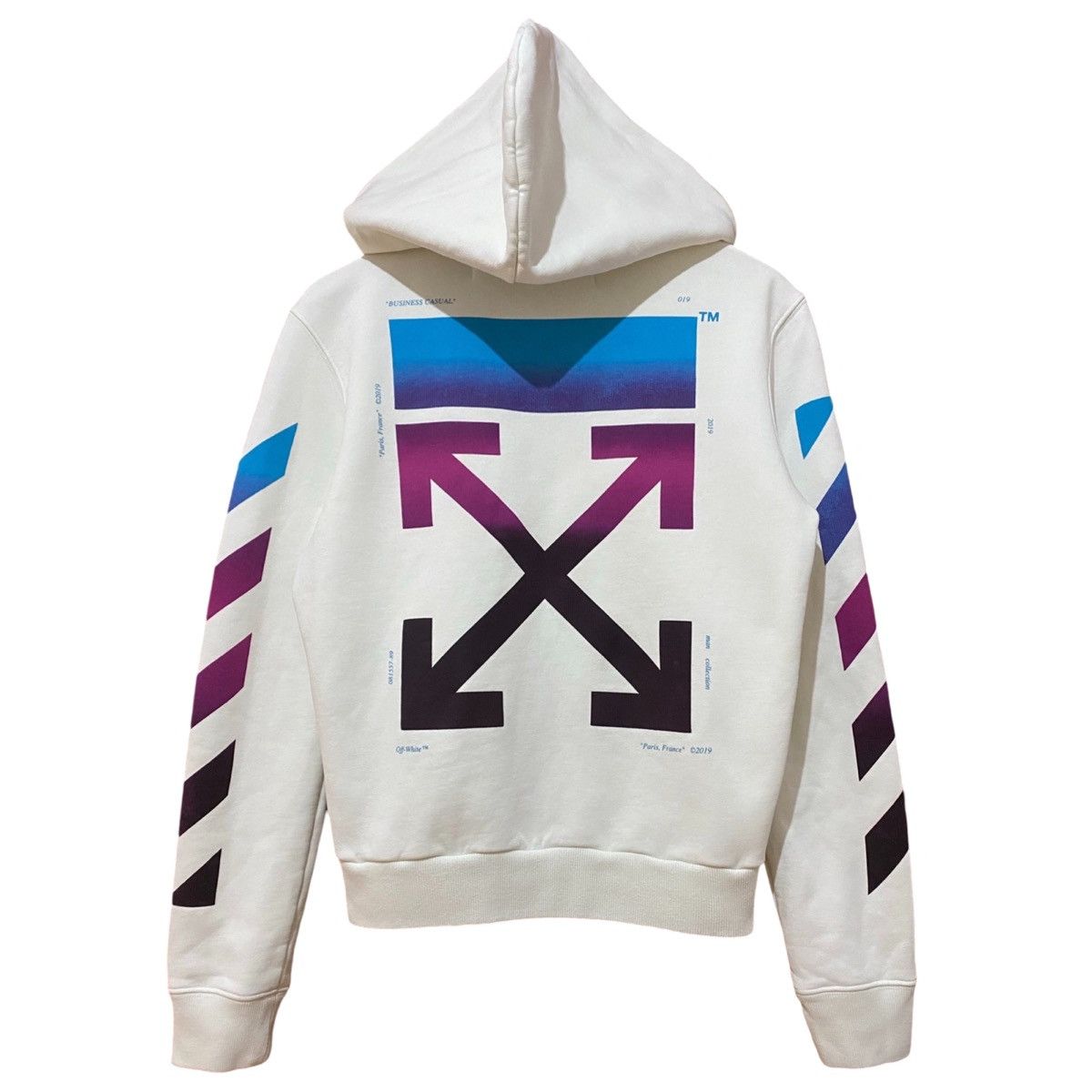 Off White Gradient Hoodie | Grailed