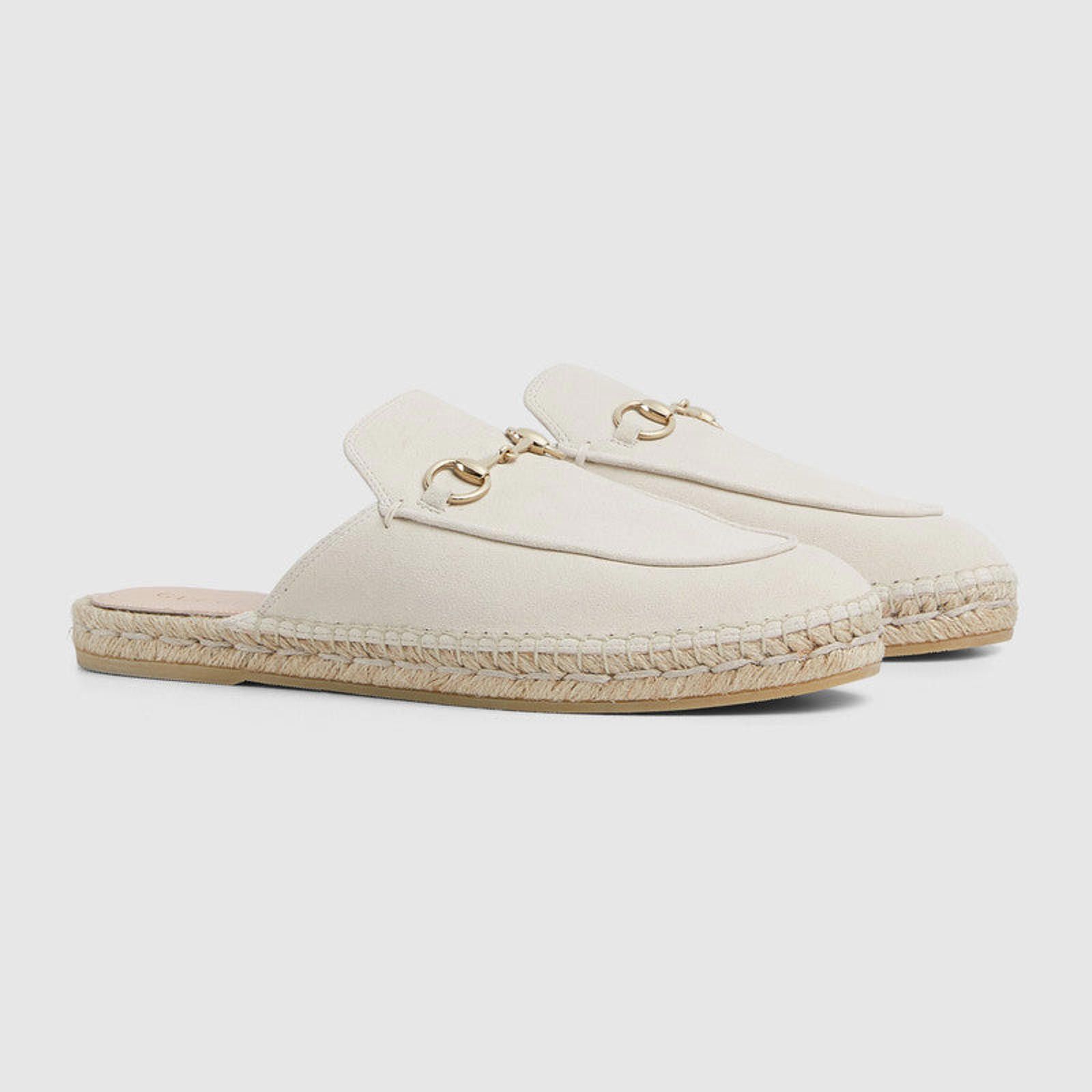 Gucci Gucci Horsebit Suede Espadrille Mules Size US 5 / IT 35 - 2 Thumbnail