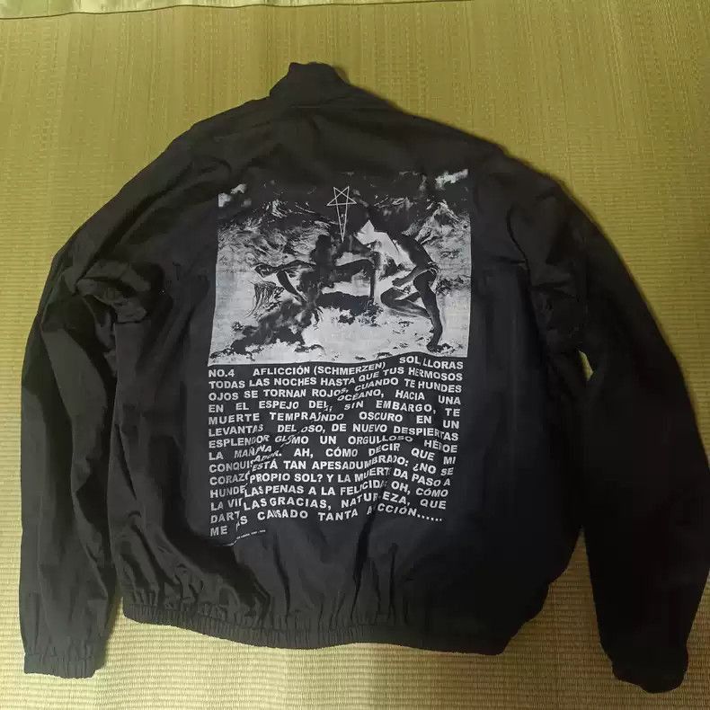 Rick Owens Rick Owens Double-line diagonal zipper back printed jacket- Size US S / EU 44-46 / 1 - 2 Thumbnail