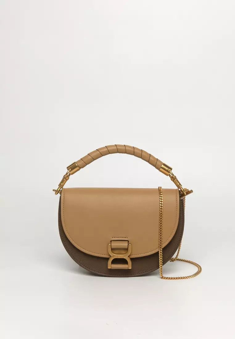 Chloe o1loc1c1024 Size: OS / Marcie Chain Flap Bag in Creamy Brown Size ONE SIZE - 1 Thumbnail