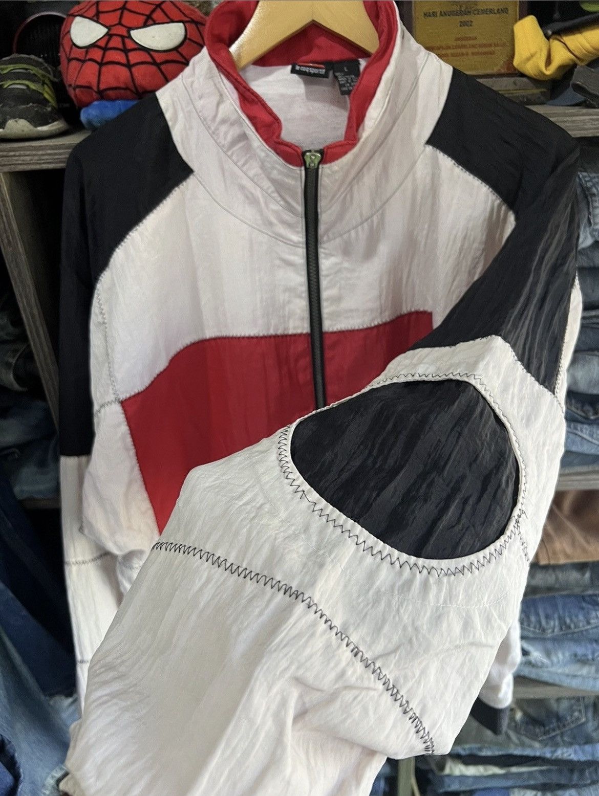Le Coq Sportif 🔥Rare Le Coq Sportif Pathwork Coogi Style Zipper Jacket Size US L / EU 52-54 / 3 - 9 Thumbnail