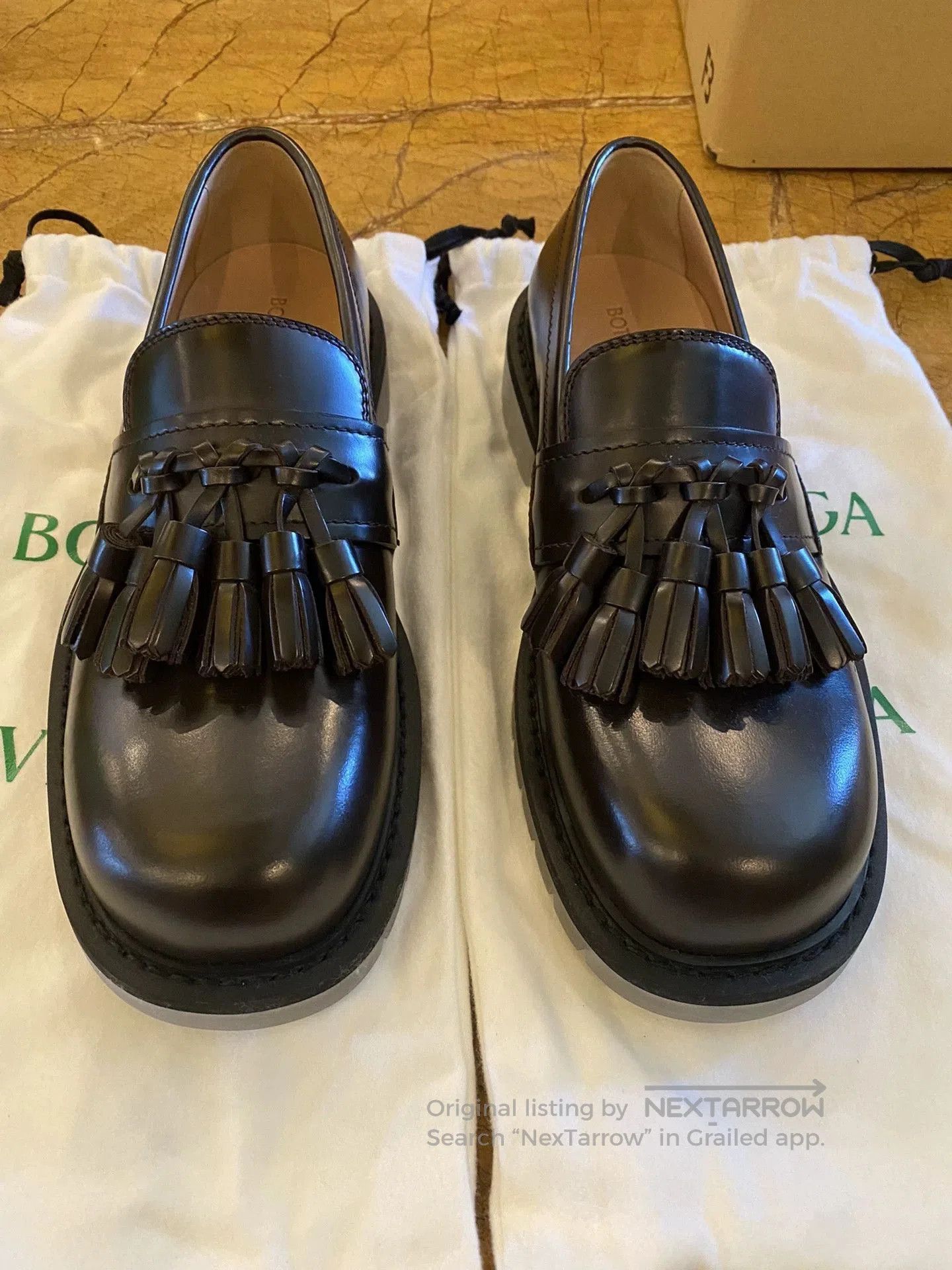 Bottega Veneta Black Tassel Slip. Size US 8 / EU 41 - 3 Thumbnail