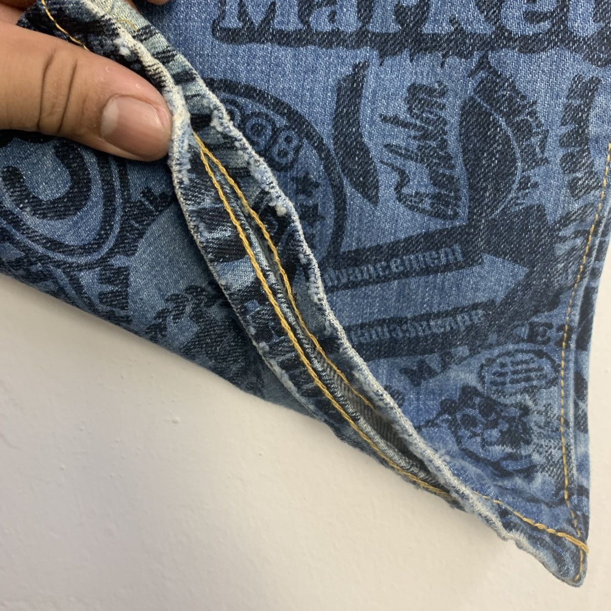 If Six Was Nine Rare Co&Lu Jeans Allover Graphic Print Denim Size US 30 / EU 46 - 11 Thumbnail