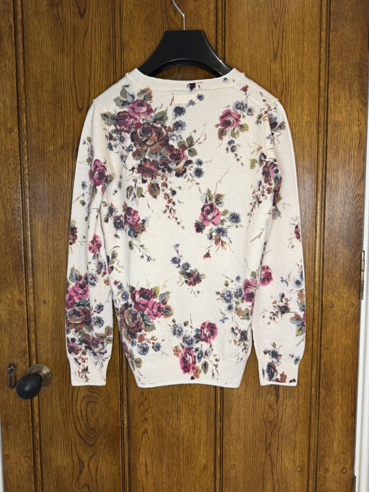 Dolce & Gabbana Dolce & Gabbana D&D floral cream sweater 46 y2k archive Size US S / EU 44-46 / 1 - 17 Thumbnail