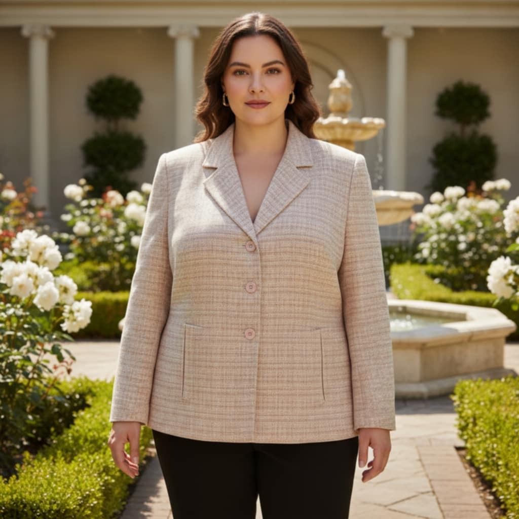 Vintage Da Rue 14 womens blazer vintage pastel tweed structured powe Size XL / US 12-14 / IT 48-50 - 8 Thumbnail