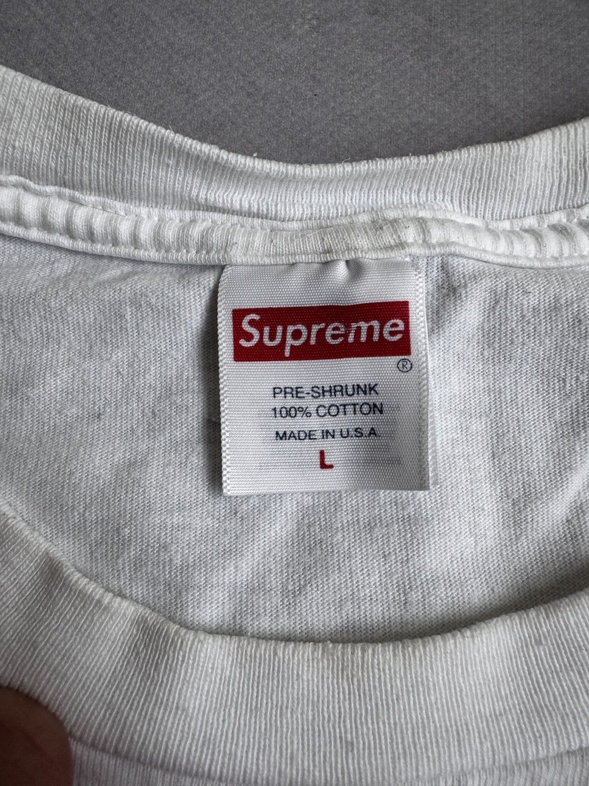 Supreme Supreme Reaper Tee White Large SS23 Size US L / EU 52-54 / 3 - 3 Thumbnail