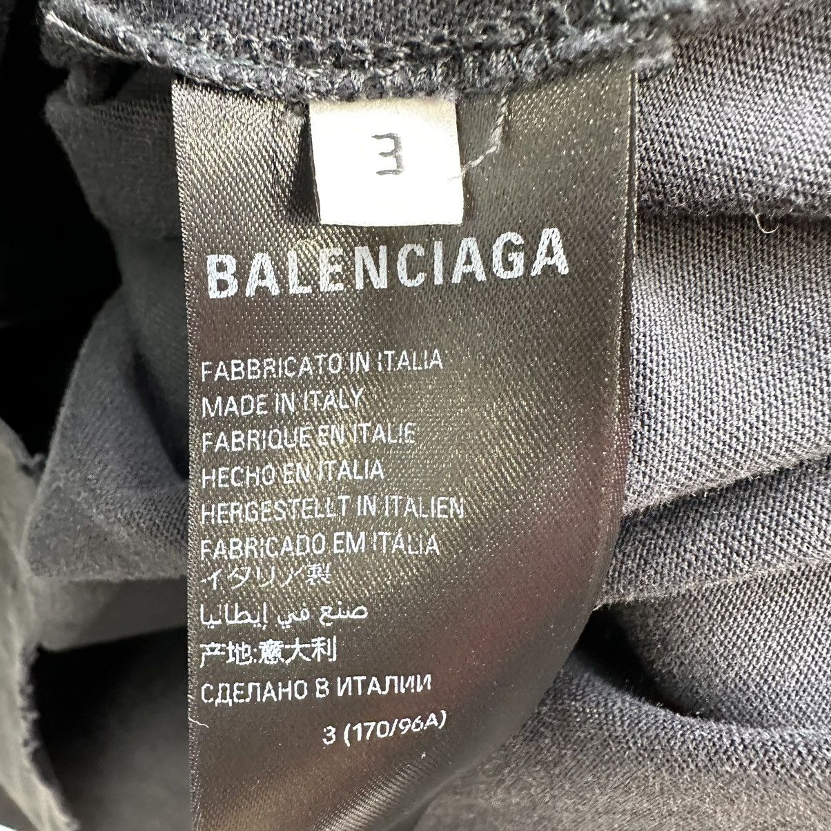 Balenciaga Balenciaga Hybrid Tape Logo Denim Jacket Size US XL / EU 56 / 4 - 4 Thumbnail