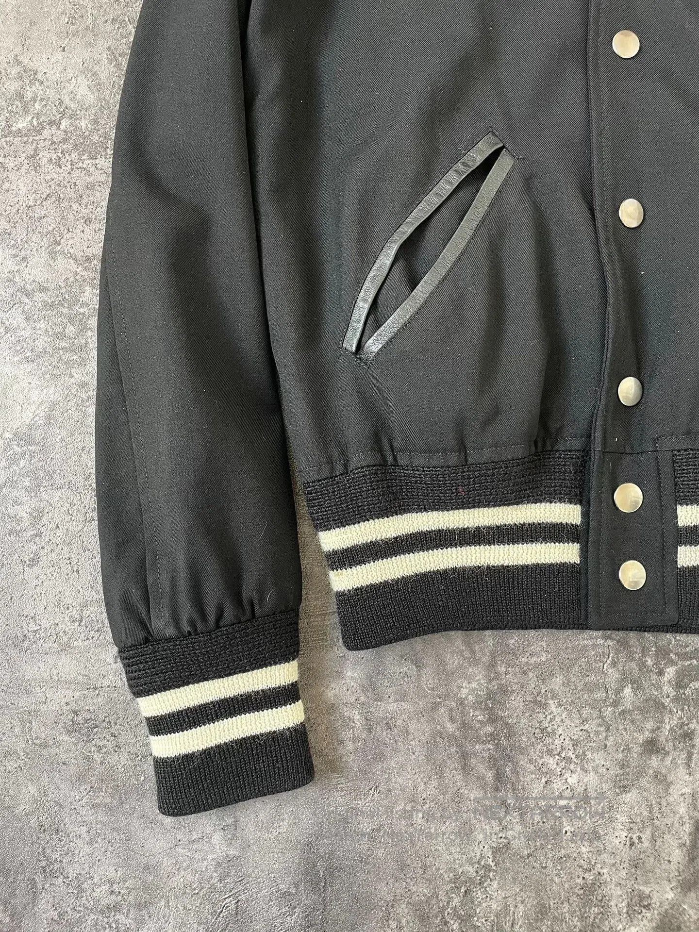 Saint Laurent Paris Saint Laurent Black Baseball Jacket. Size US XS / EU 42 / 0 - 5 Thumbnail