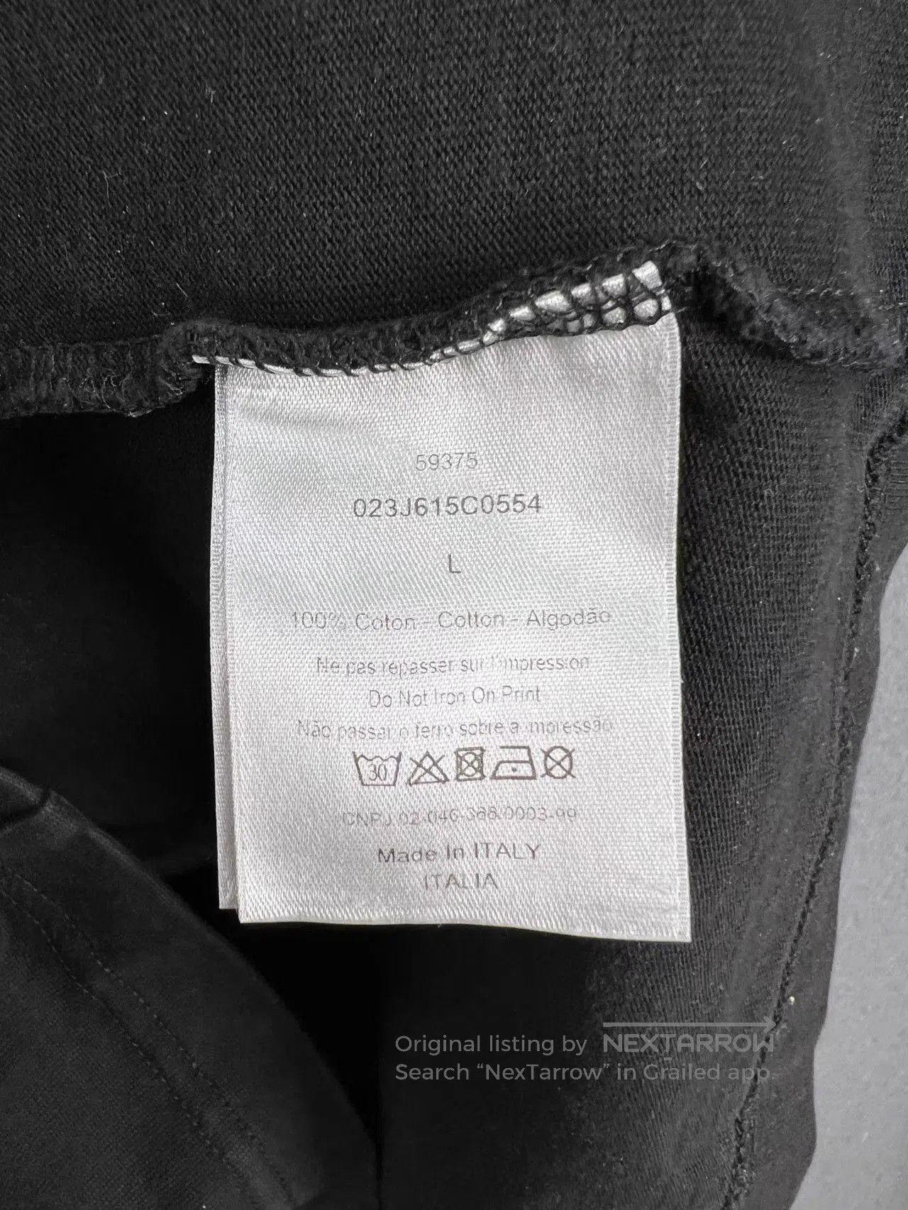 Dior Black Short Sleeve T. Size US L / EU 52-54 / 3 - 5 Thumbnail