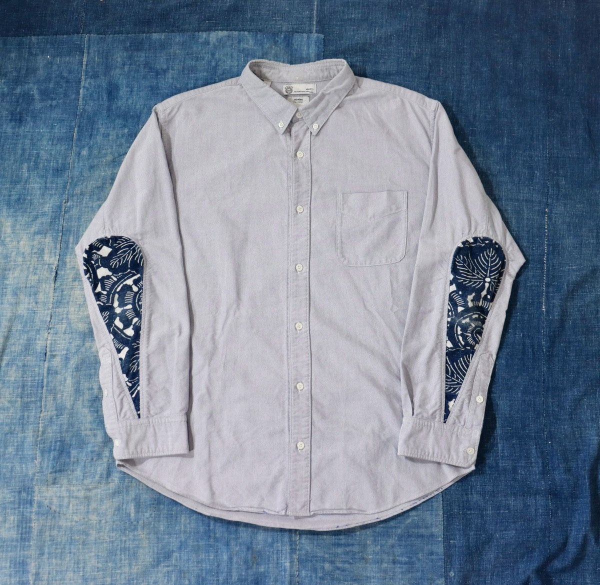 Image of Visvim Albacore Kofu Shirt （Giza） Kofu Size4 in Blue, Men's (Size XL)