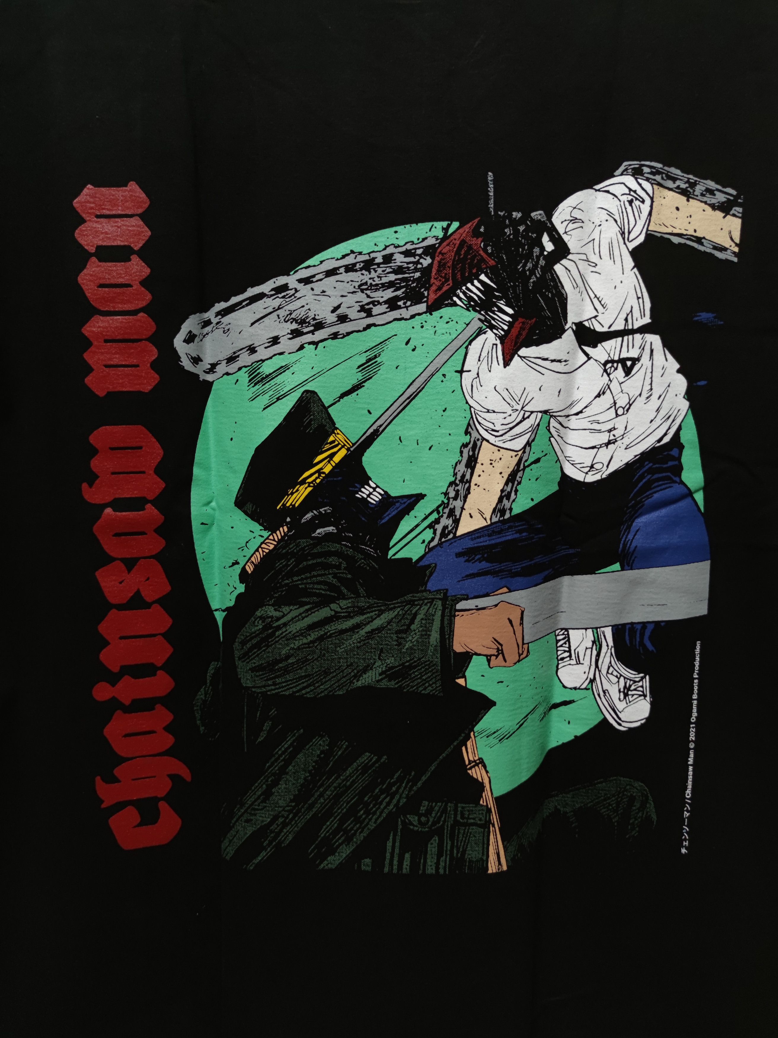 Anime Chainsaw Man Denji vs Katana Man T-shirt Size US XL / EU 56 / 4 - 4 Thumbnail