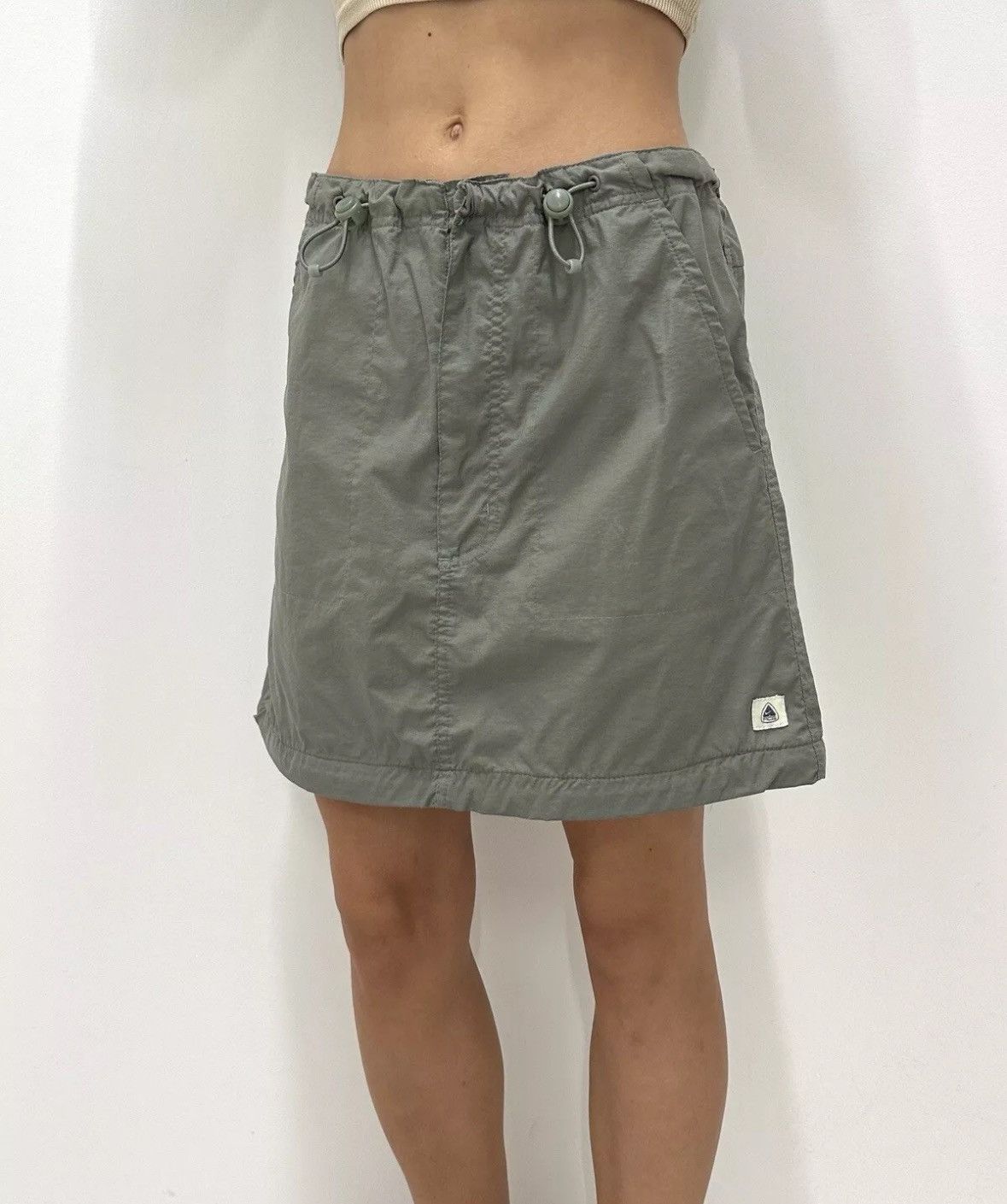 Nike × Nike ACG Nike ACG Nylon Mini Skirt Green A-line Khaki Size S Size 28" / US 6 / IT 42 - 1 Thumbnail